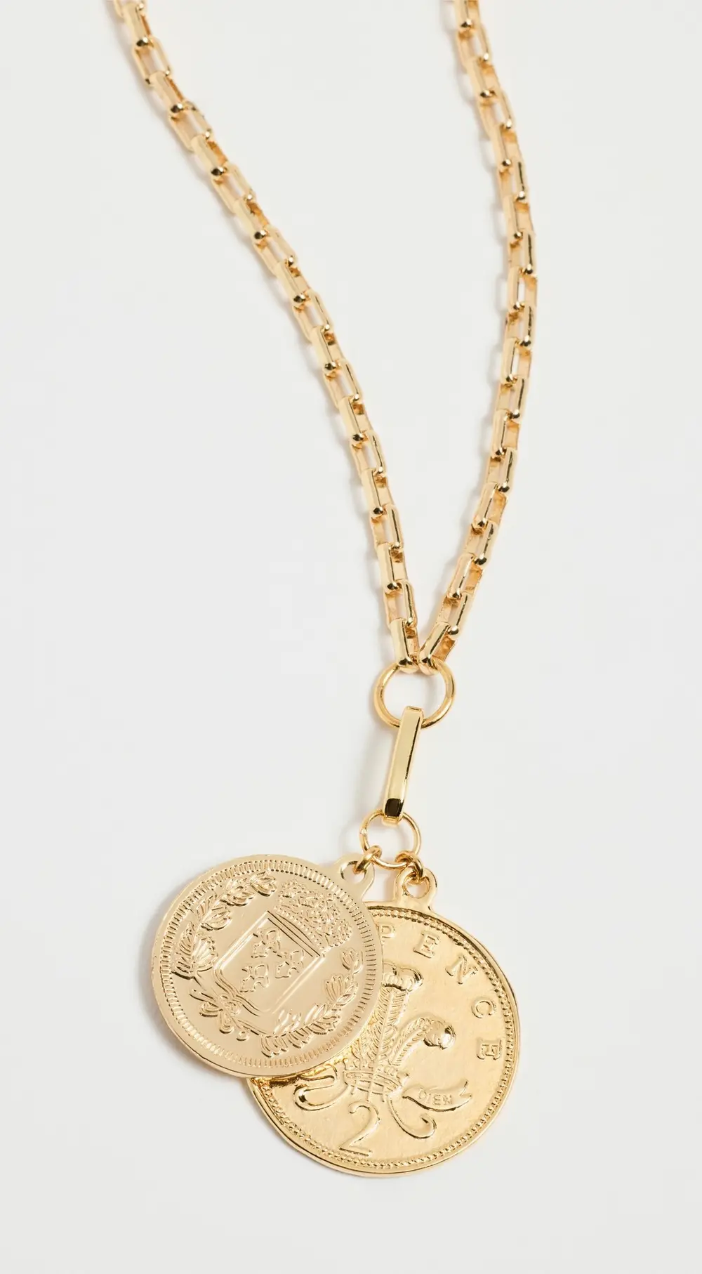 SHASHI Double Coin Necklace