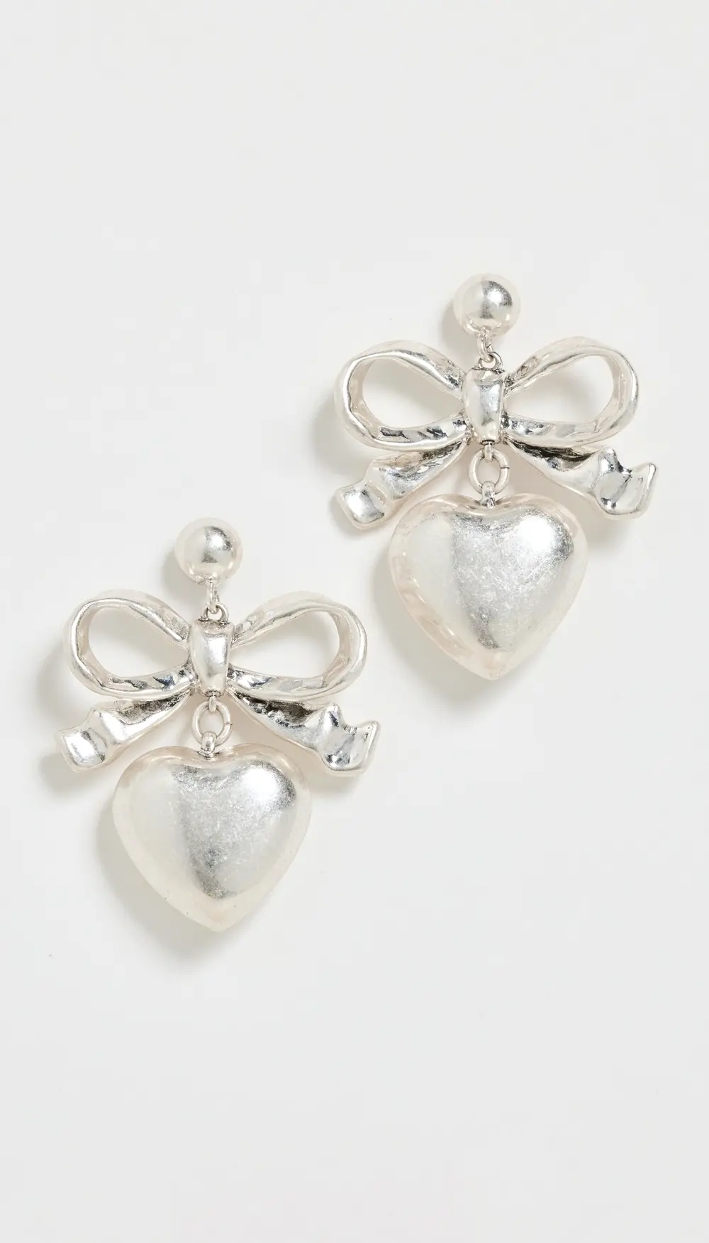 Clare V. Heart Drop Earrings