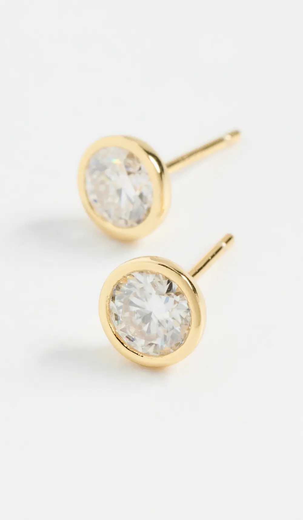 SHASHI Bezel Stud Earrings 5mm