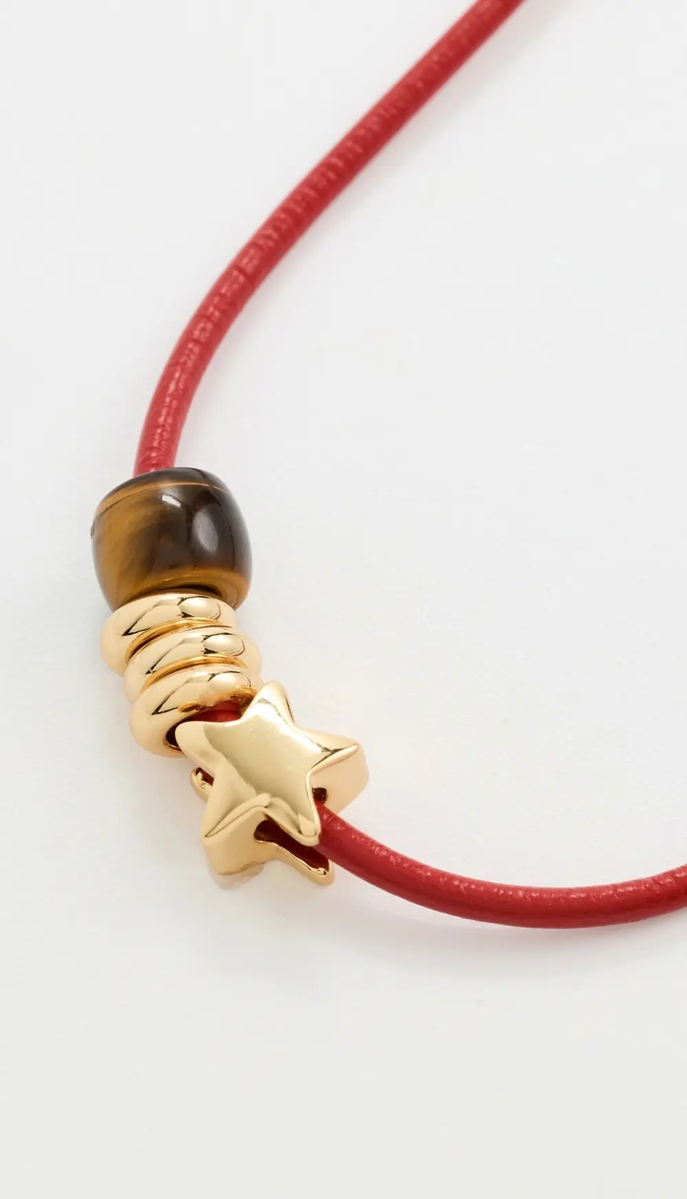 Madewell Semiprecious Charm Leather Choker Necklace