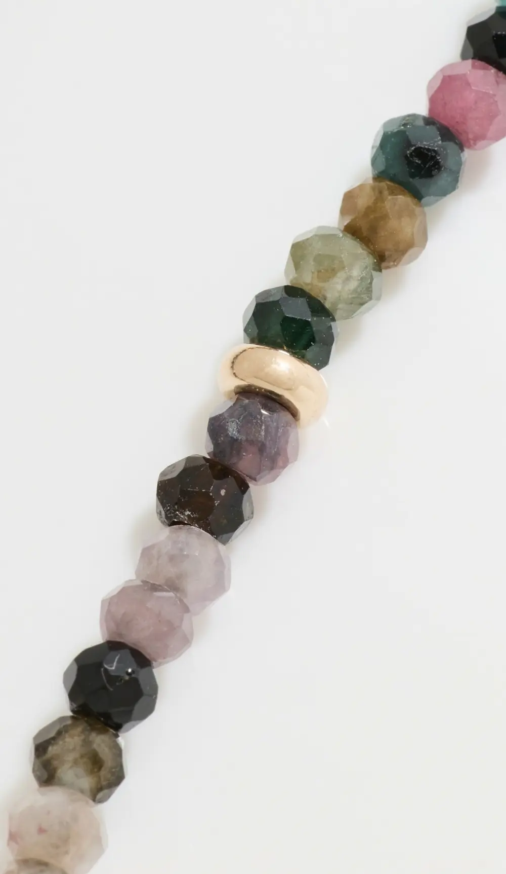 EF Collection 14k Tourmaline Birthstone Bead Necklace