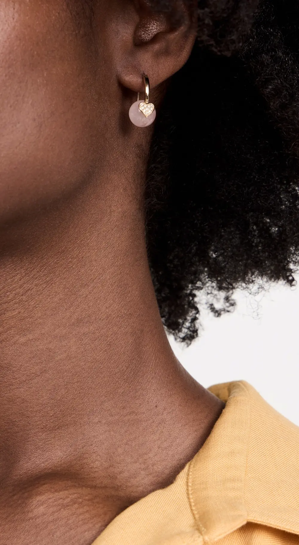 Sydney Evan 14k 10mm Heart Bead Earrings