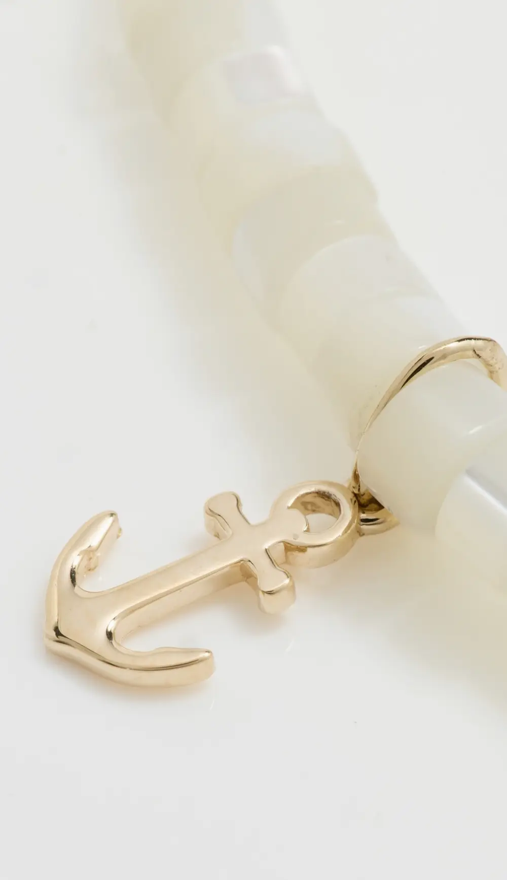 Sydney Evan 14k Tiny Pure Anchor Charm Bracelet