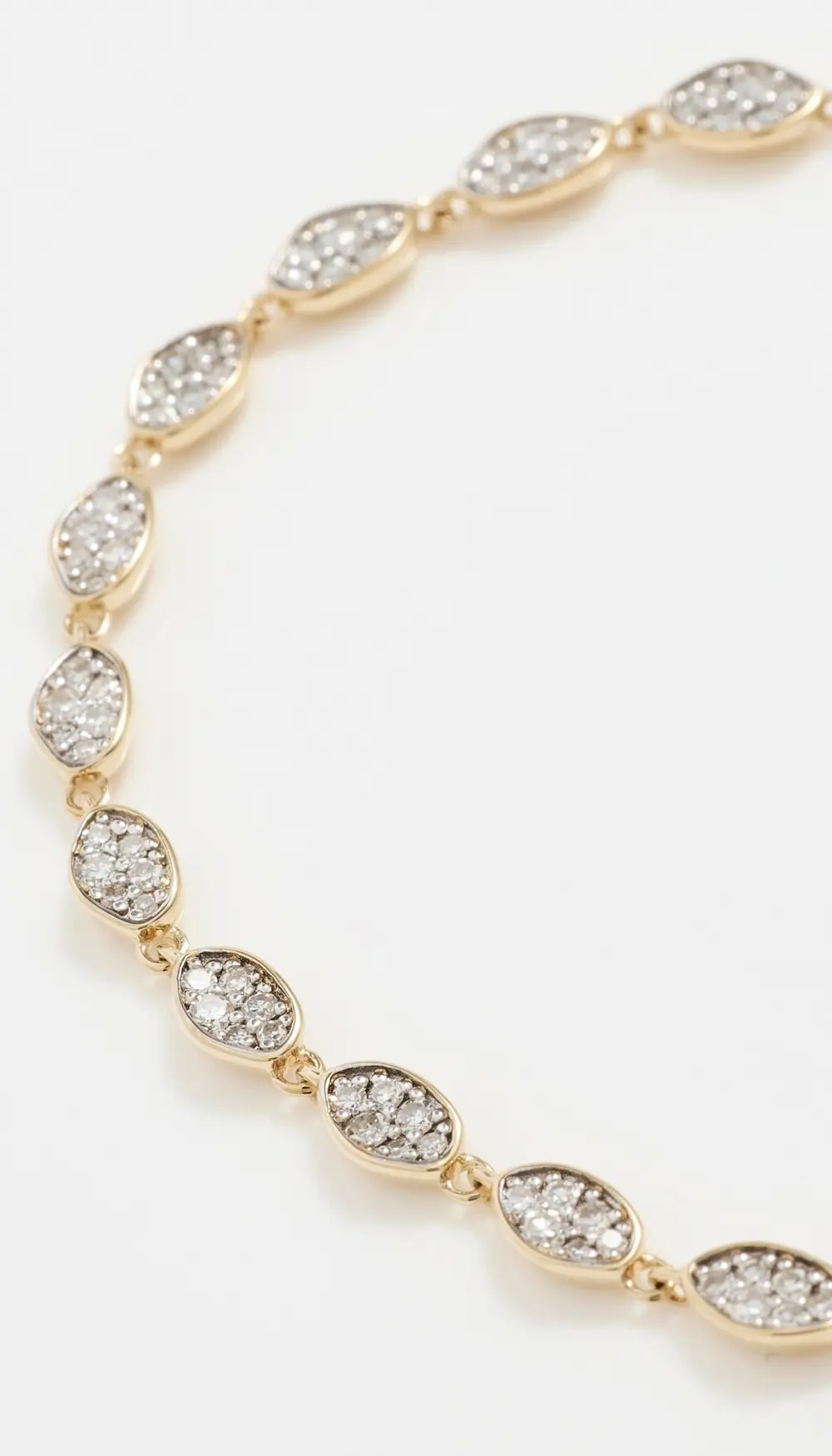 By Pariah 14k Diamond Cluster Eternity Bracelet
