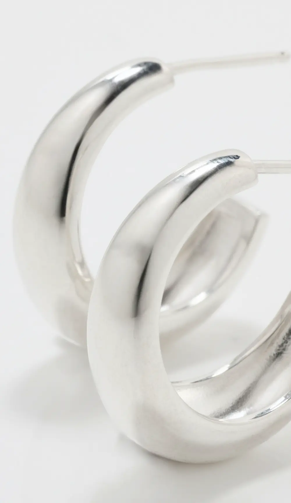Zoe Chicco Sterling Silver Medium Aura Hoop Earrings