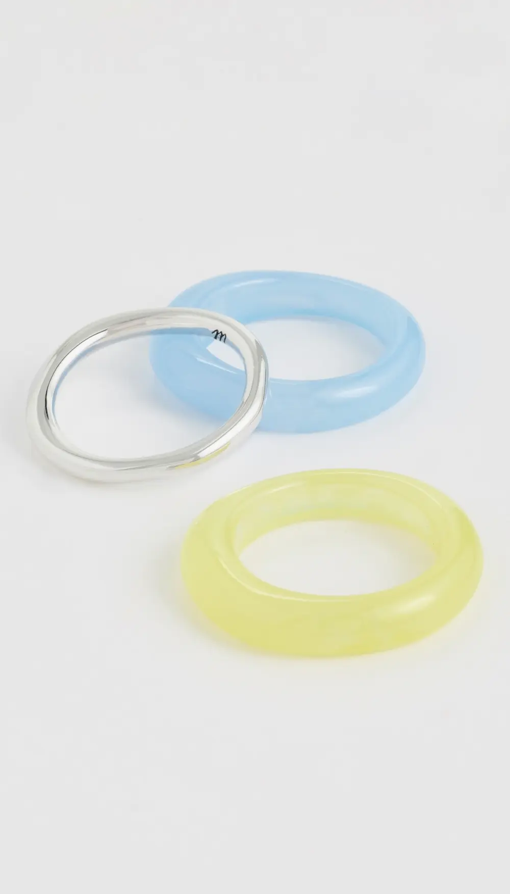 Madewell Sculptural Resin Stacking Ring Set