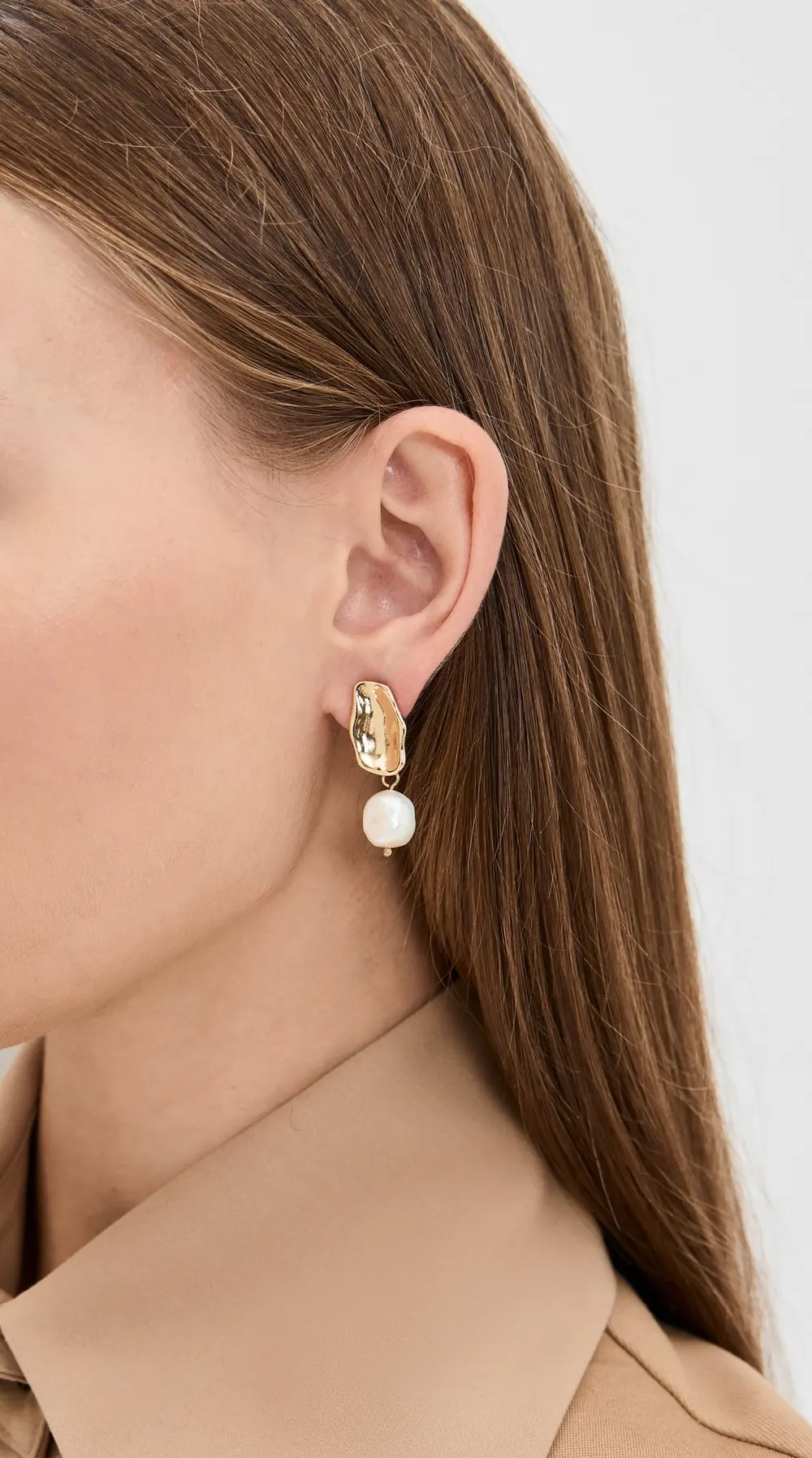 Kenneth Jay Lane Fresh Water Pierced Earrings