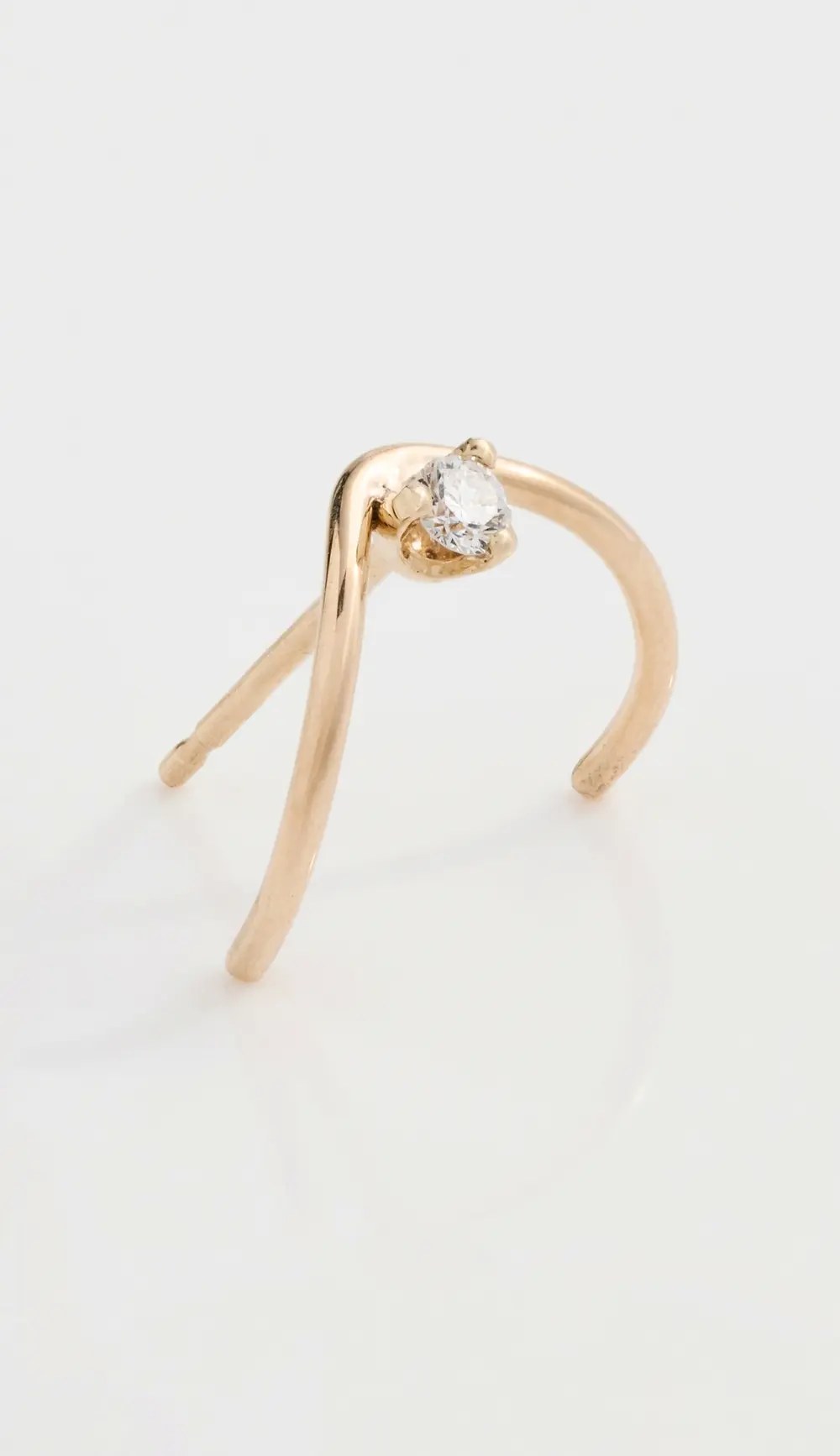 Zoe Chicco 14k Gold Wave Diamond Single Earring