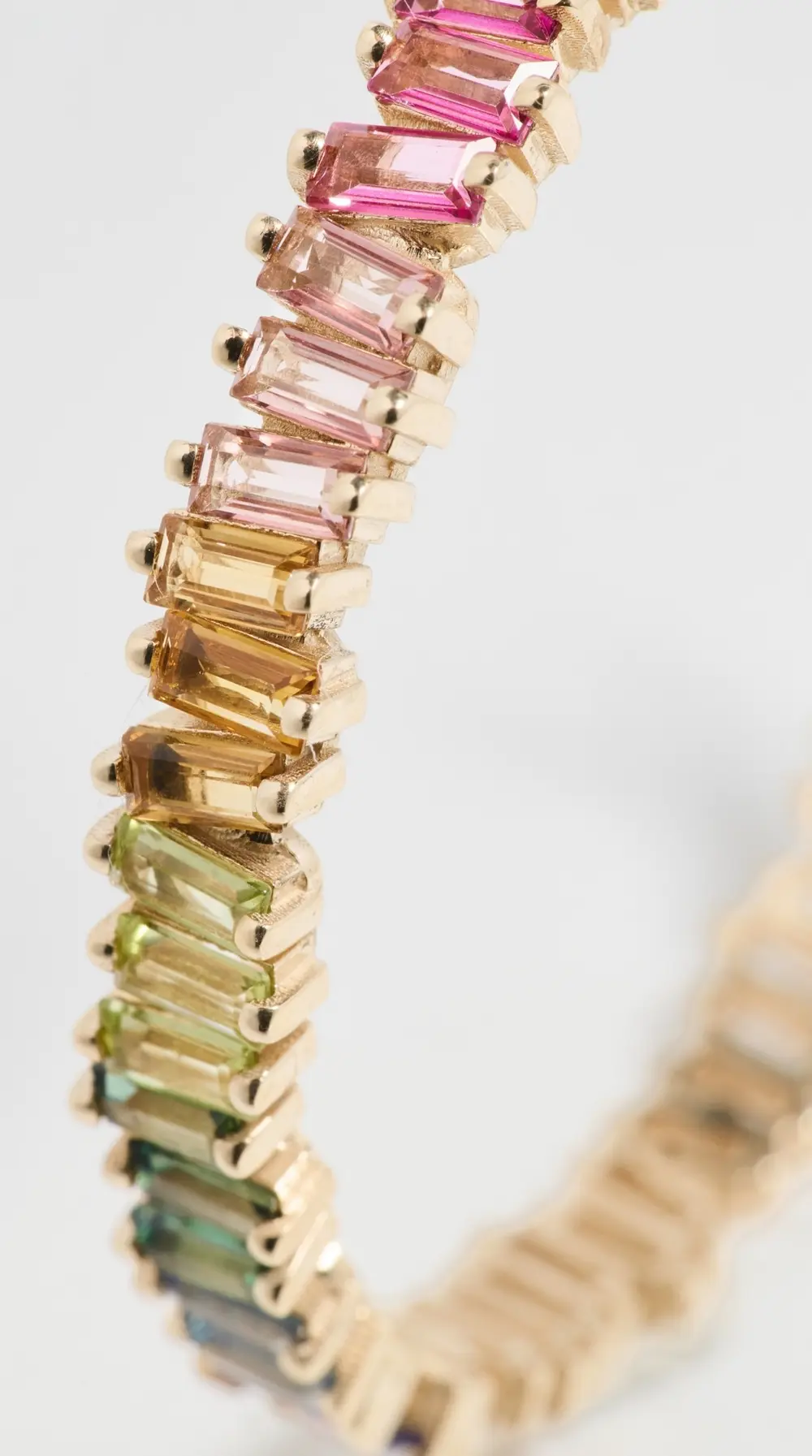 Kalan by Suzanne Kalan 14k Amalfi Horizontal Rainbow Milli Hoops