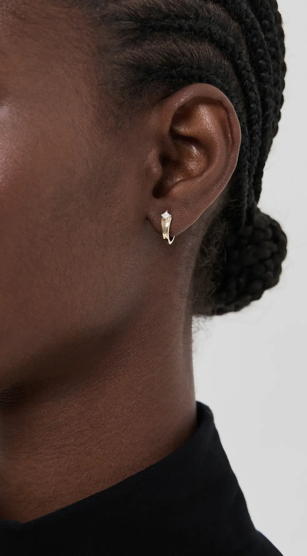 EF Collection 14k Gold and Diamond Kate Huggies