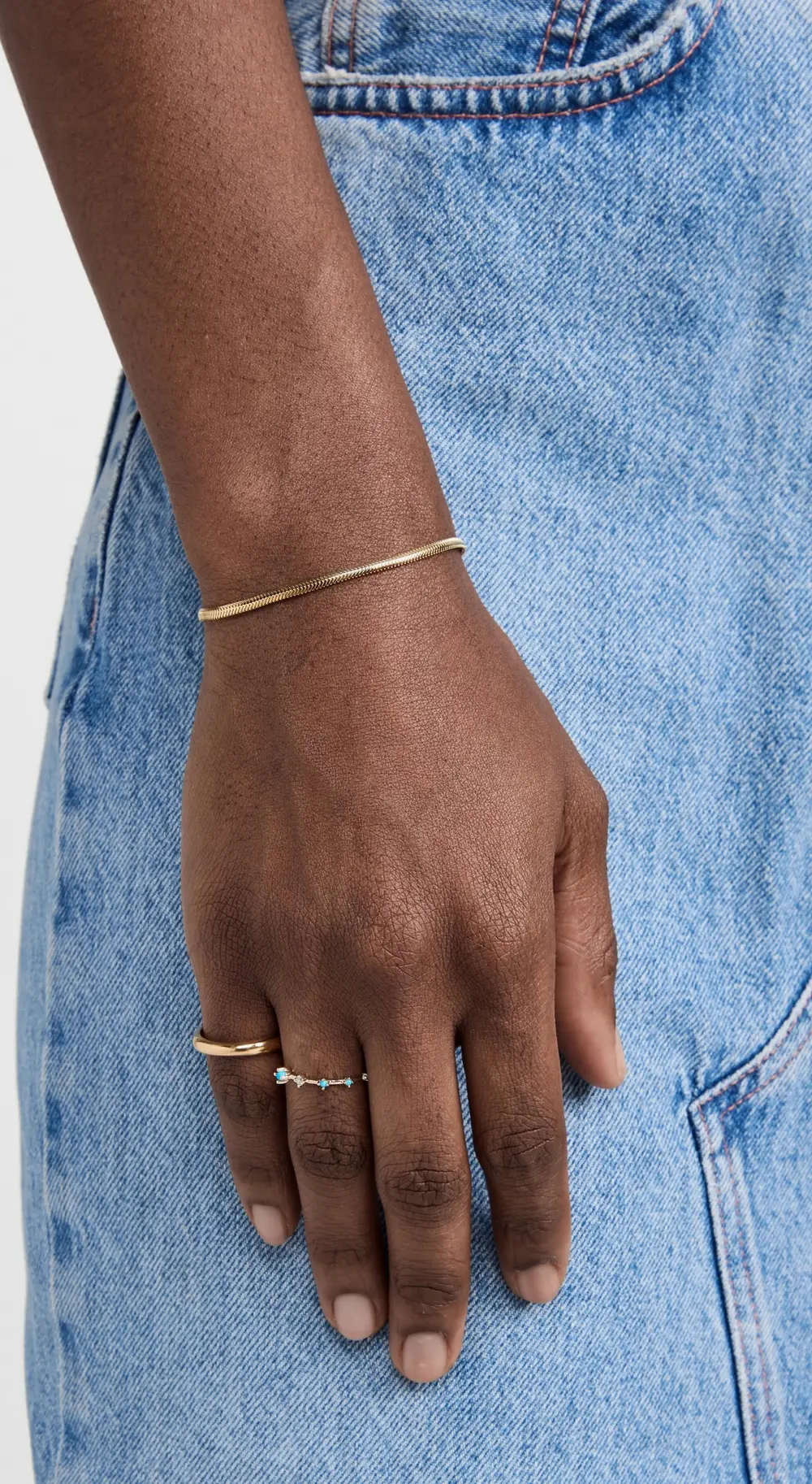 Zoe Chicco 14k Small Oval Snake Bracelet