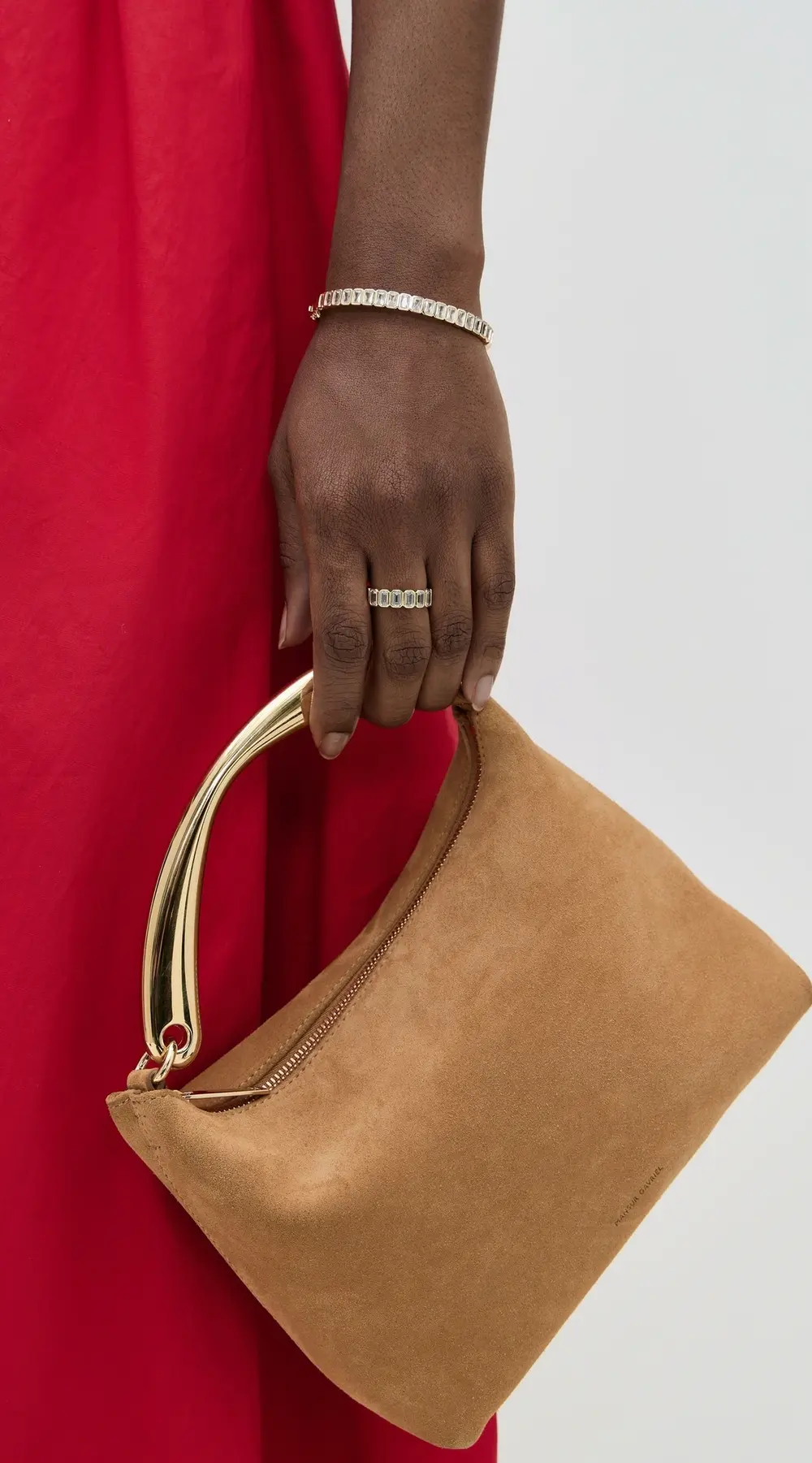 By Adina Eden Cubic Zirconia Bezel Baguette Eternity Band