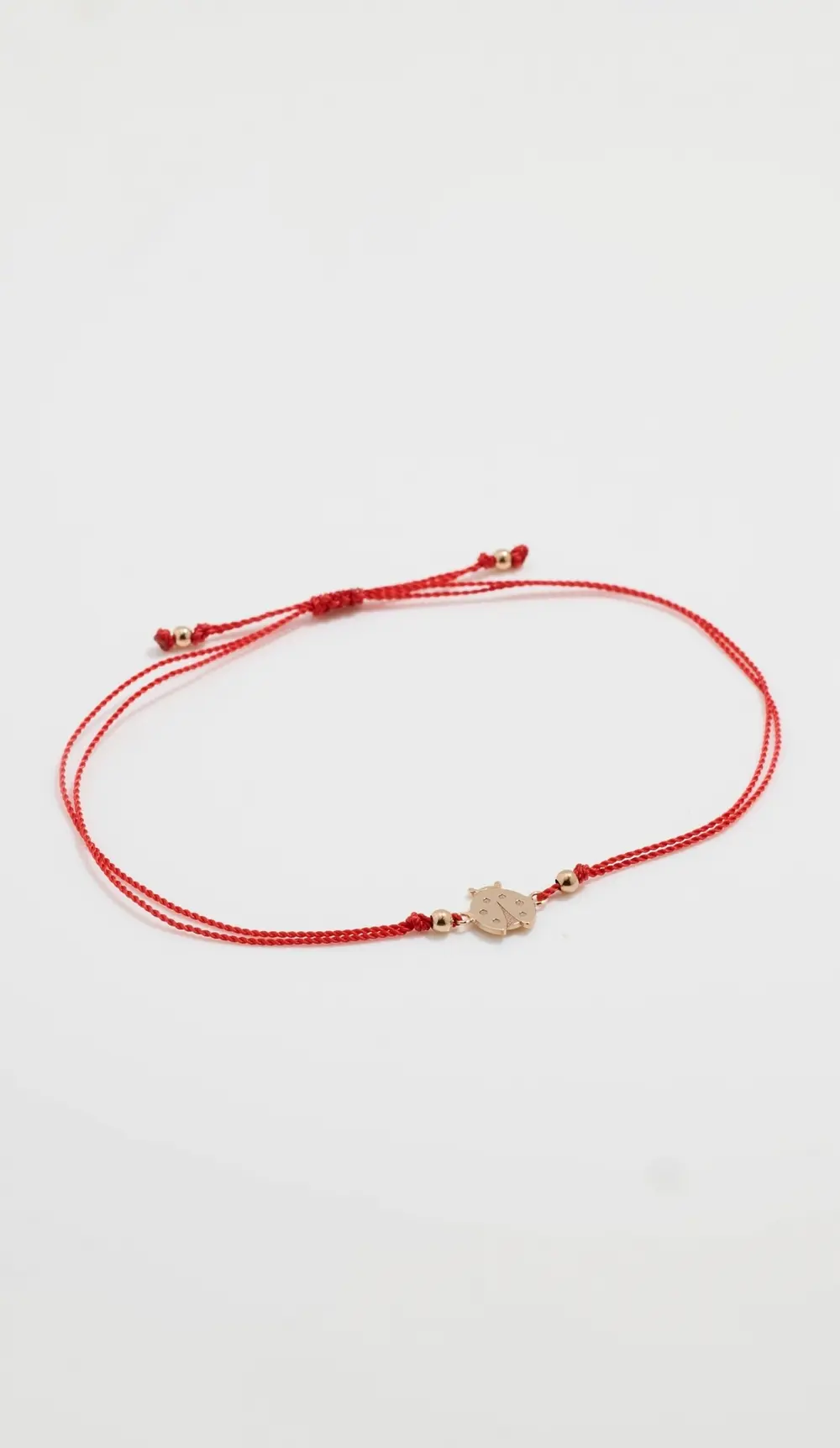 Zoe Chicco 14k Gold Ladybug Cord Bracelet