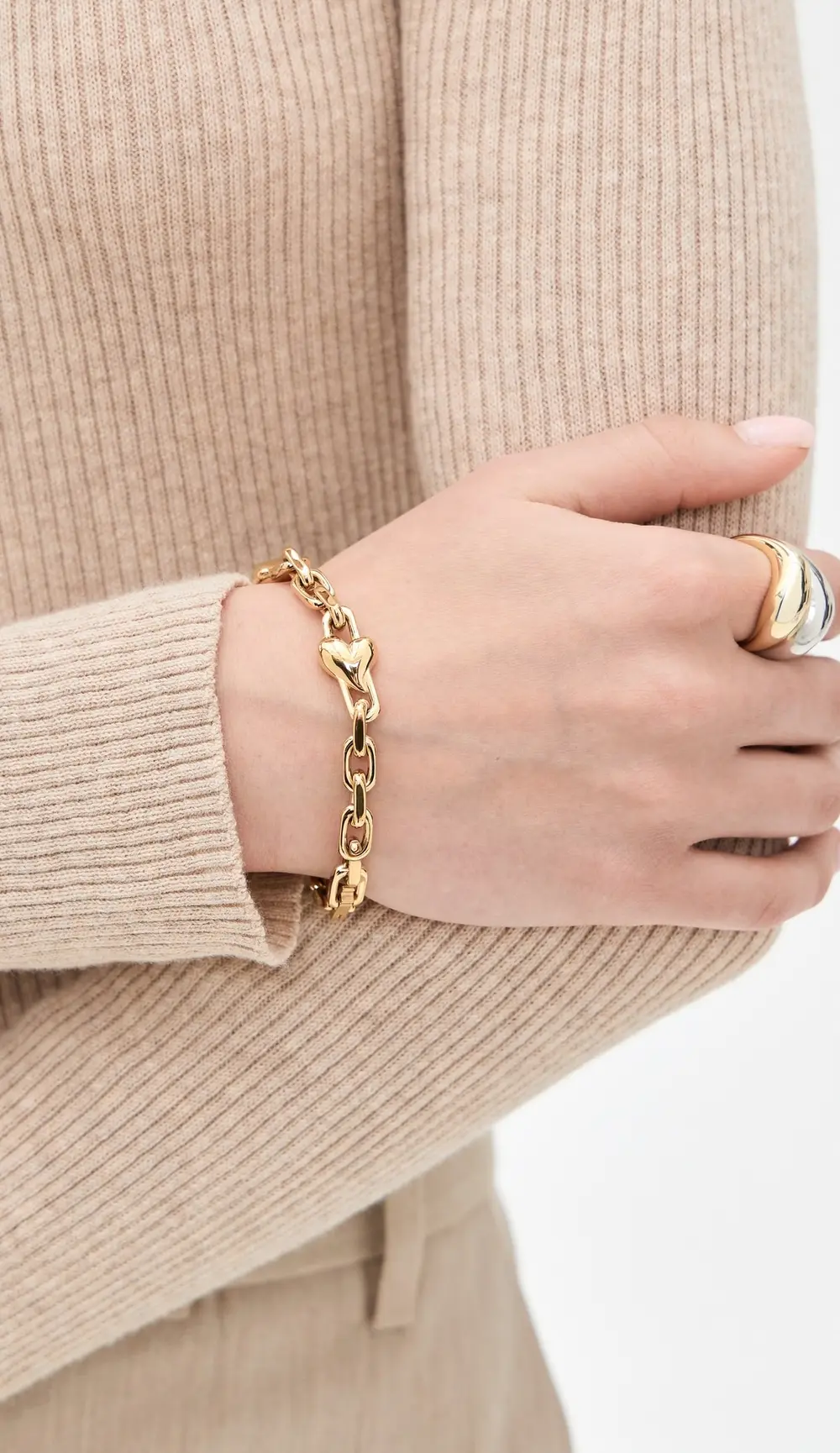 JENNY BIRD Art Heart Chain Bracelet