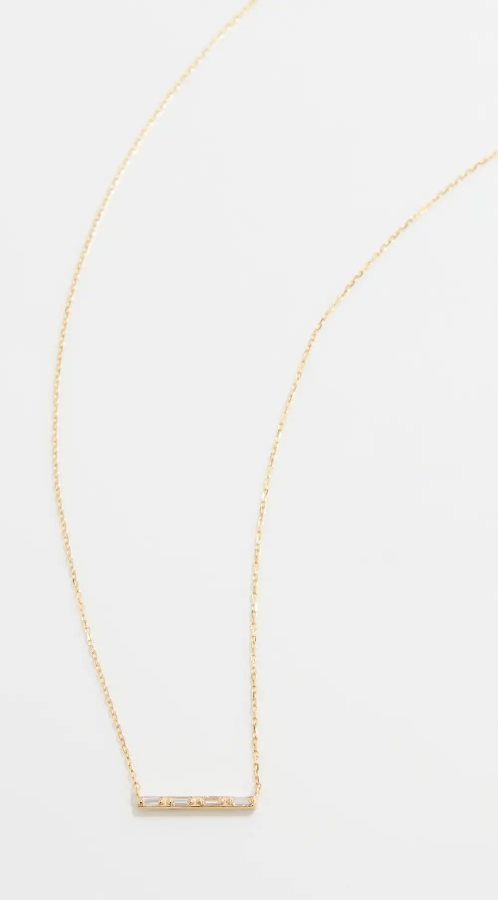 Kalan by Suzanne Kalan 14k Diamond Bar Pendant Necklace