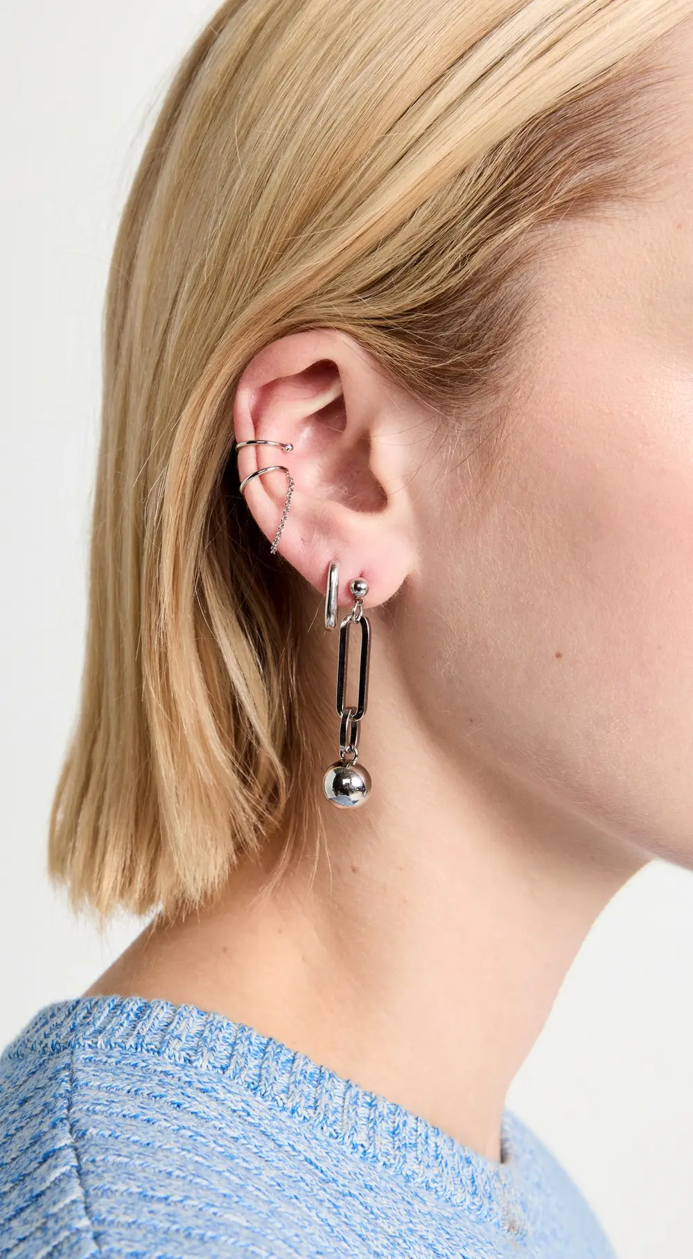 Zoe Chicco 14k White Gold Ear Cuff