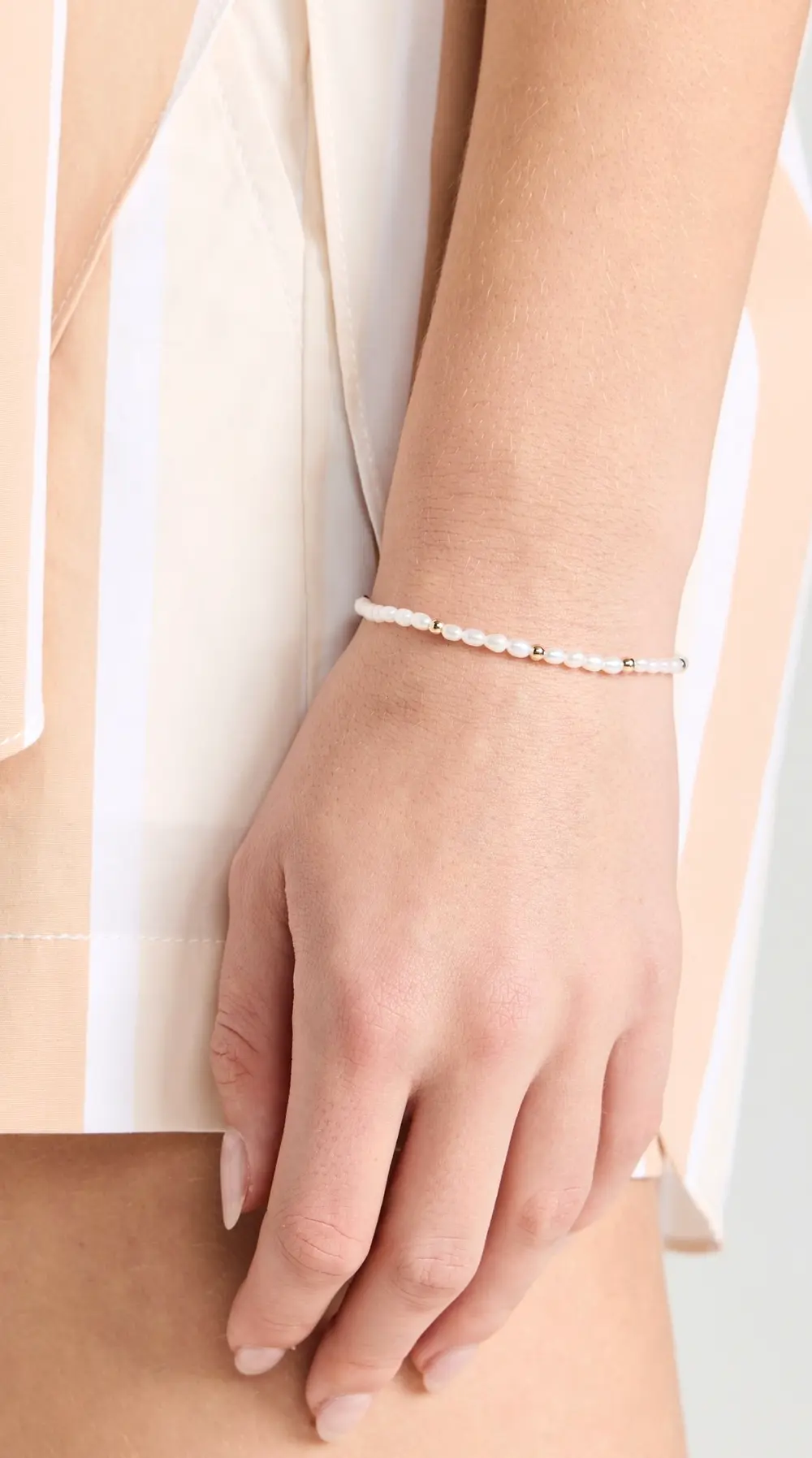 Zoe Chicco 14k Gold Pearl Bead Bracelet