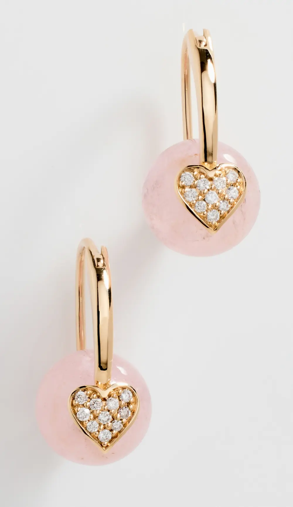 Sydney Evan 14k 10mm Heart Bead Earrings