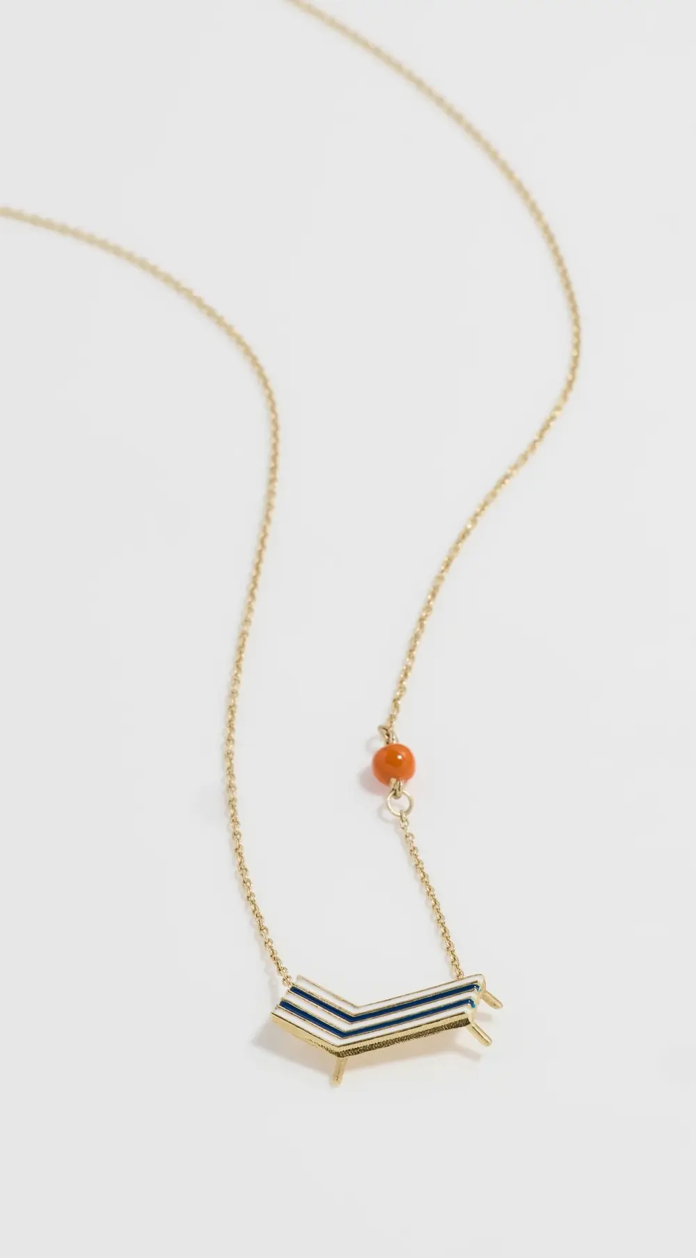 ALIITA Beach Chair Enamel Necklace