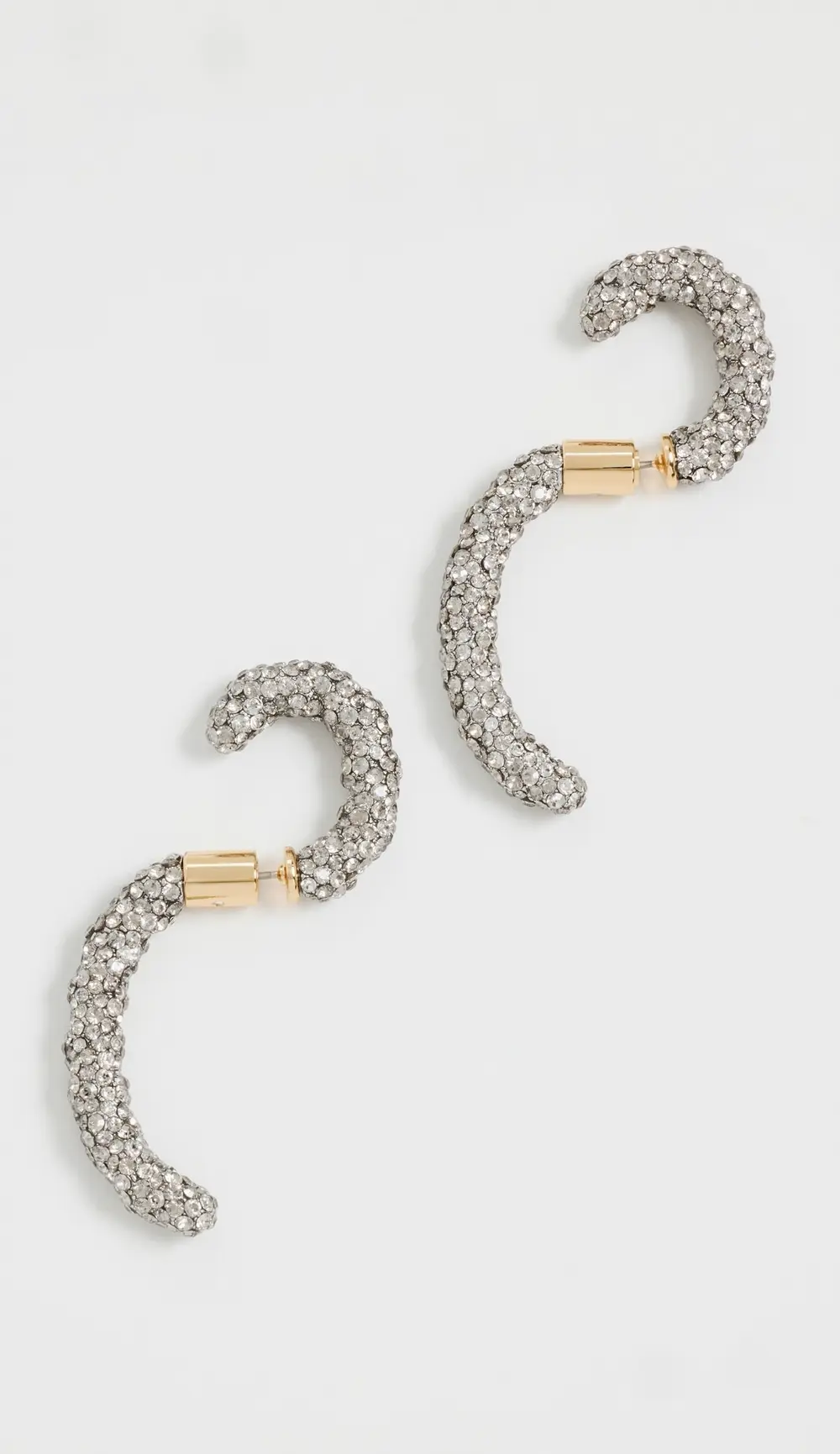 DEMARSON Luna Braided Pave Earrings