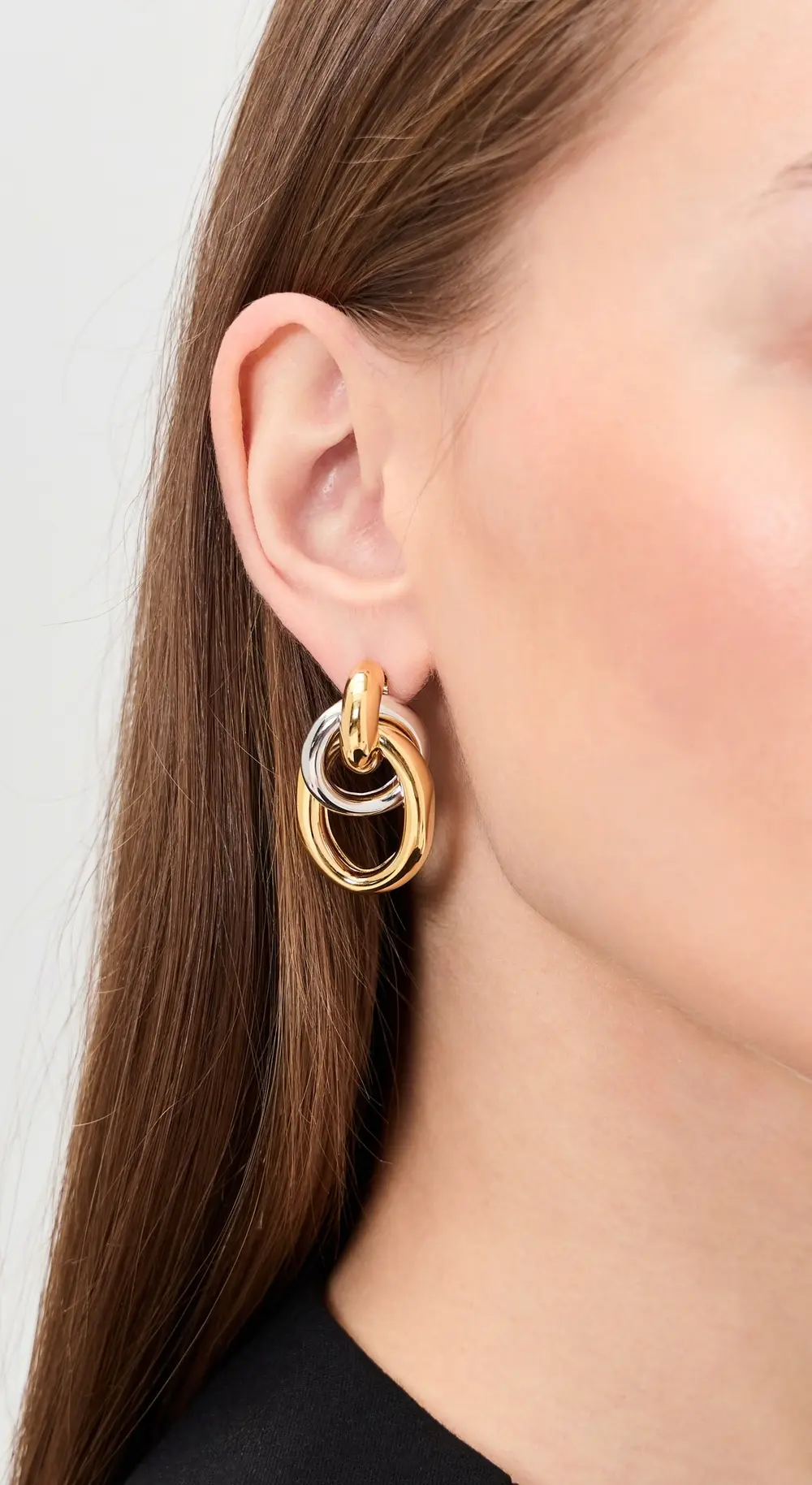 Martha Calvo Two Tone Ami Earrings