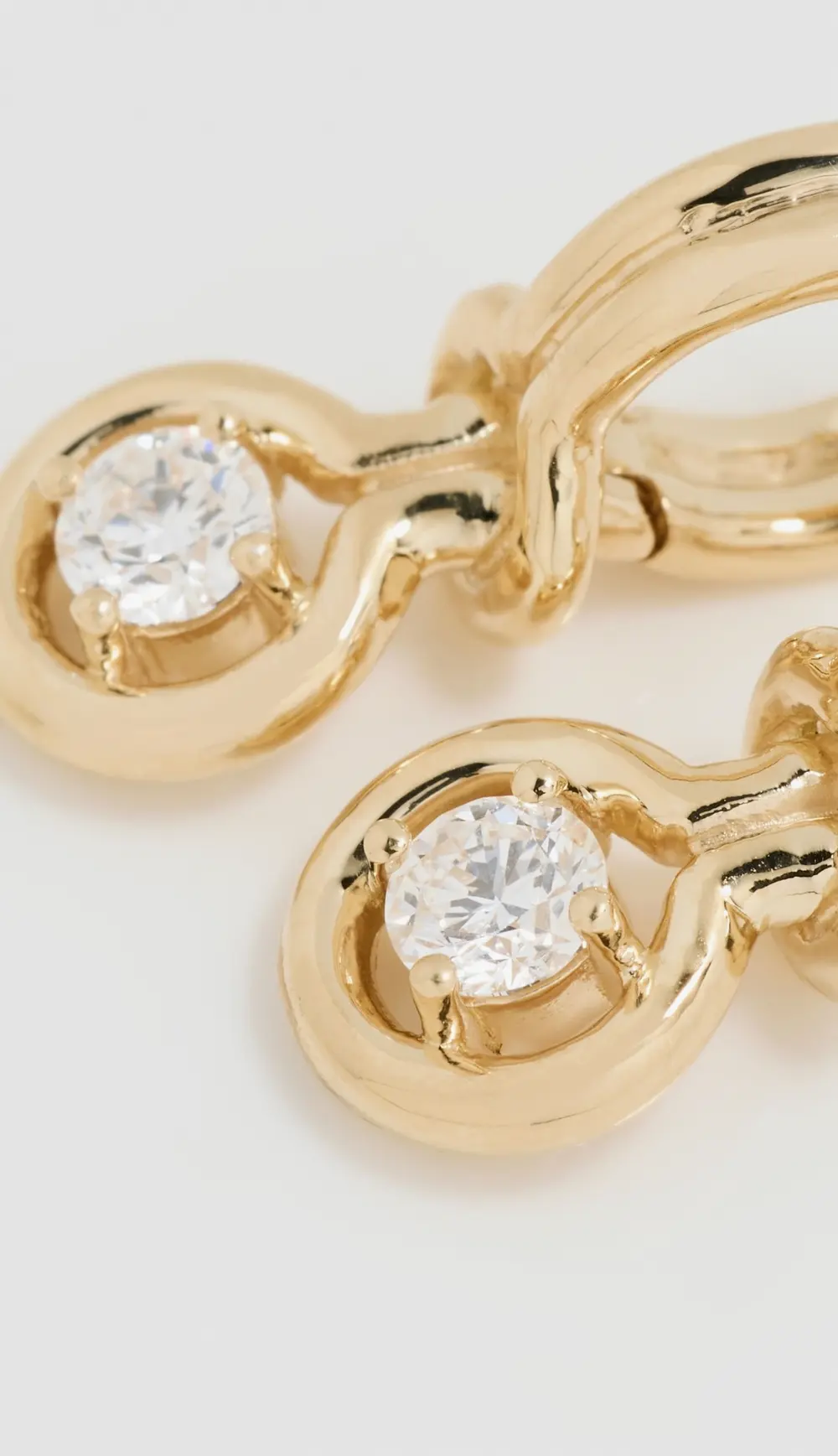 Melissa Kaye 18k Rocky Earrings