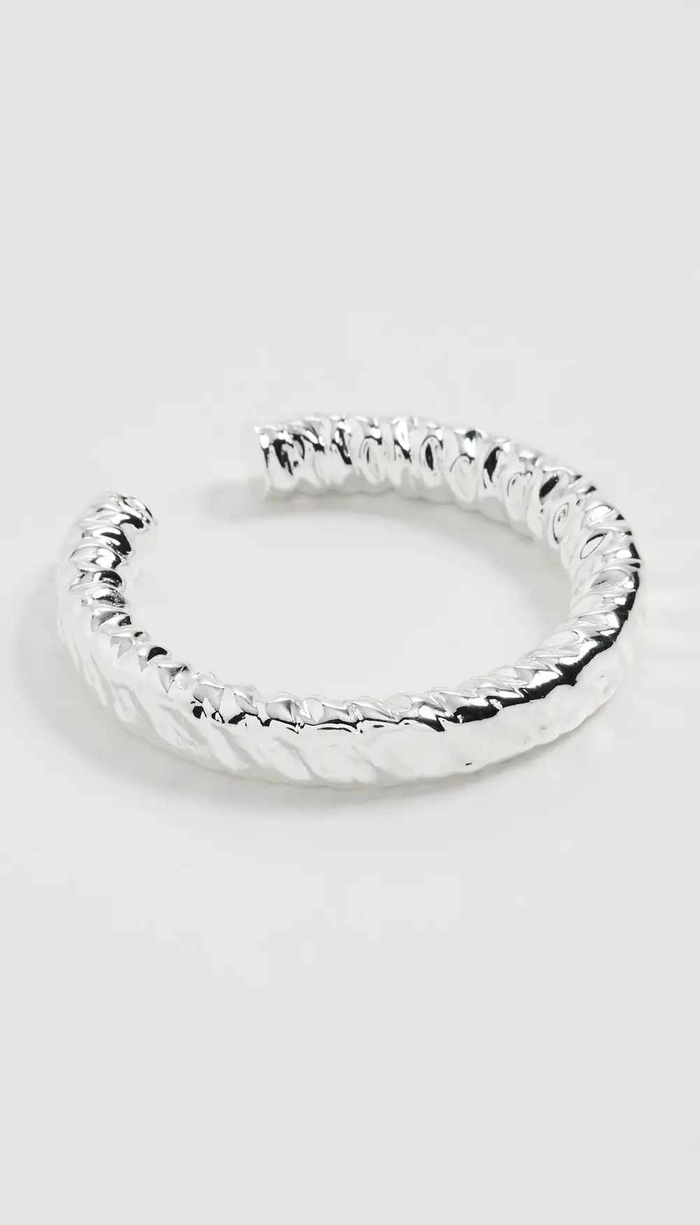 By Adina Eden Molten Texture Gold Cuff Bangle