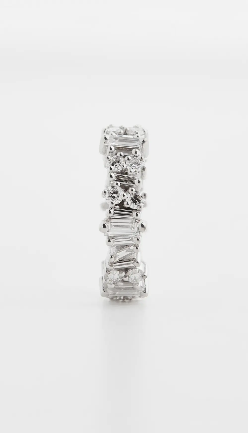 Suzanne Kalan 18k White Gold Fireworks Eternity Band