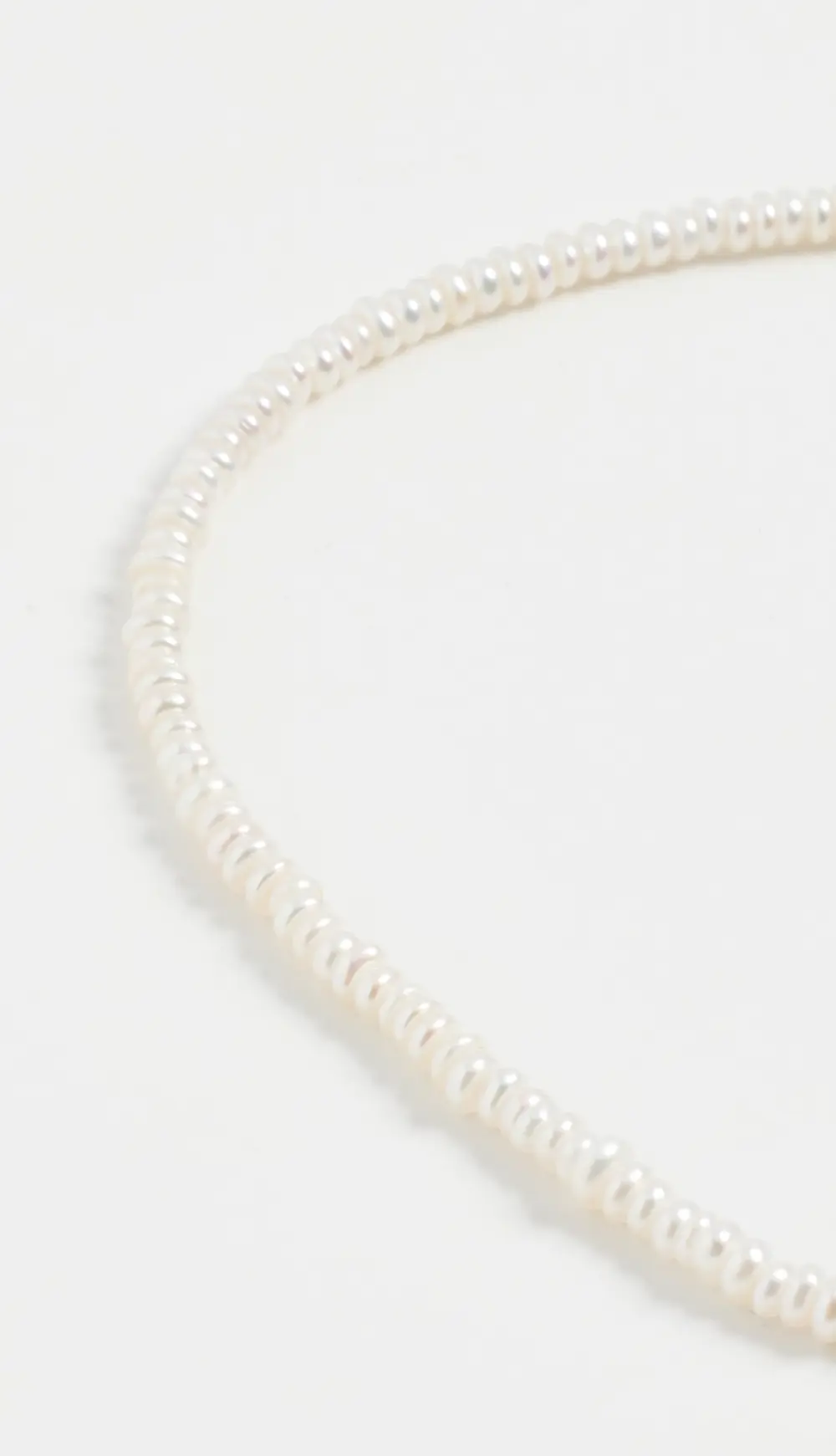 SHASHI Loafer Anklet in Pearl