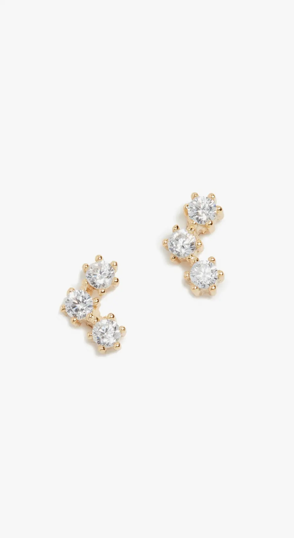 SHASHI Trinity Stud Earrings