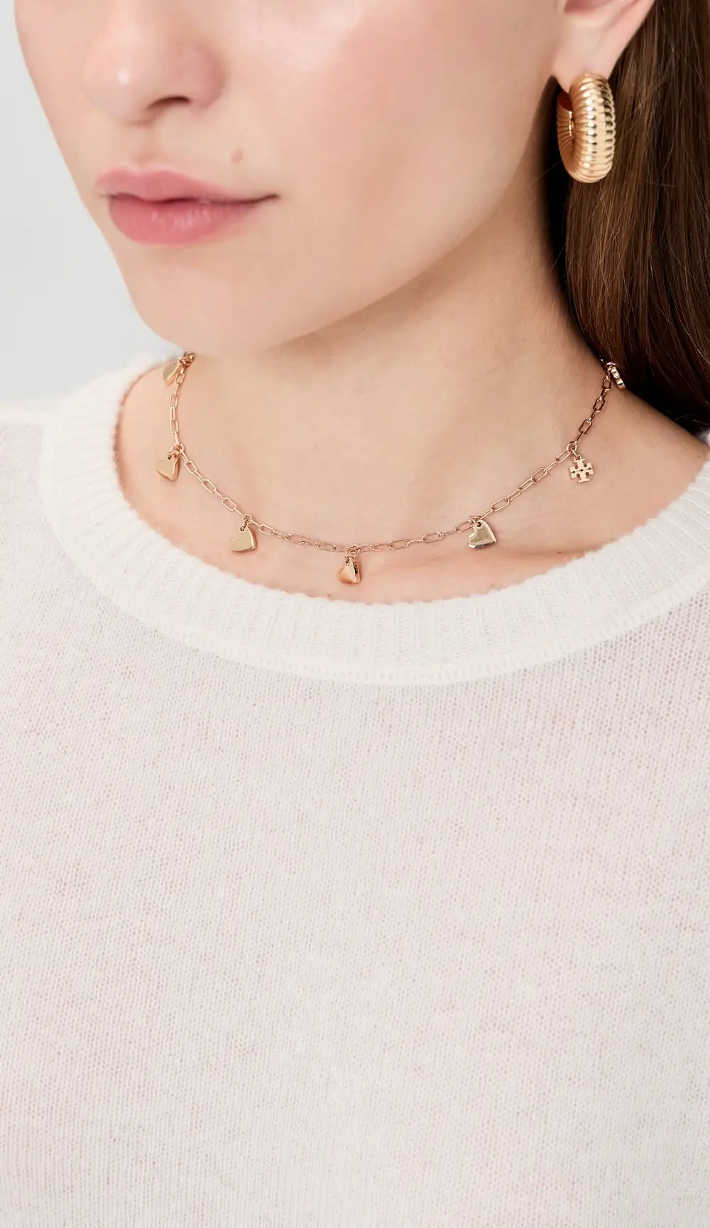 Tory Burch Good Luck Heart Necklace