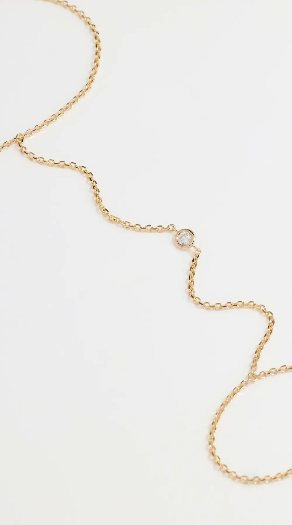 Isa Grutman 14k Diamond Bezel Hand Chain