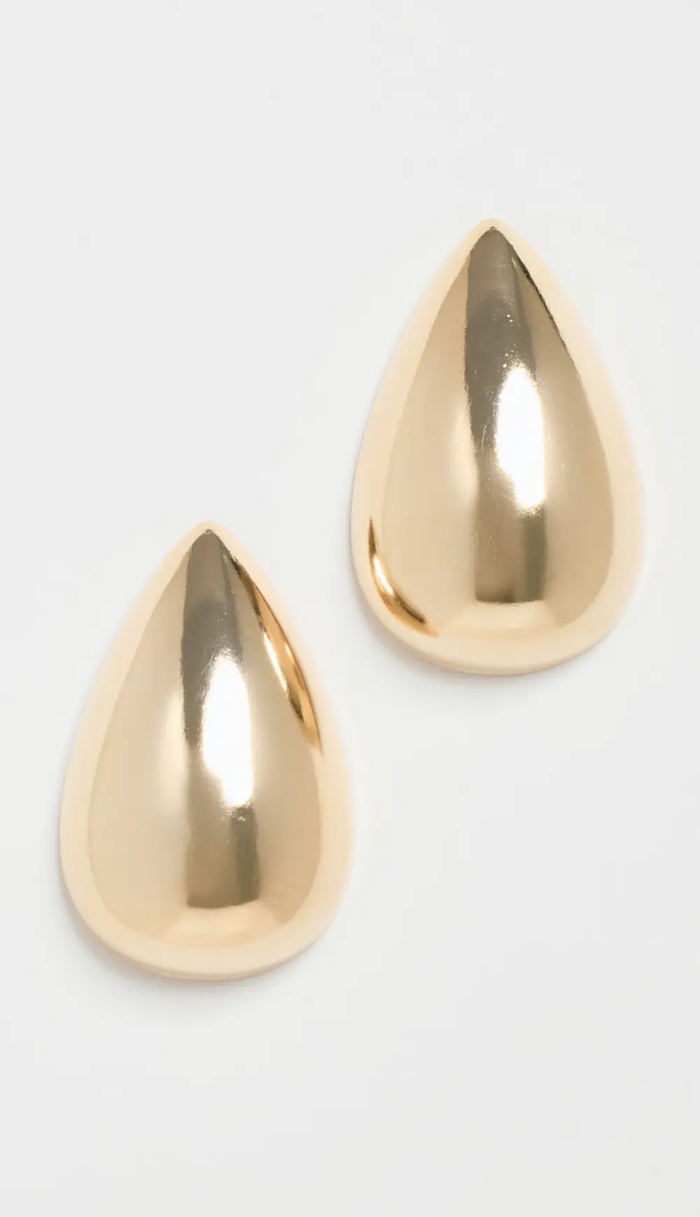 By Adina Eden Solid Chunky Teardrop Hoop Earrings