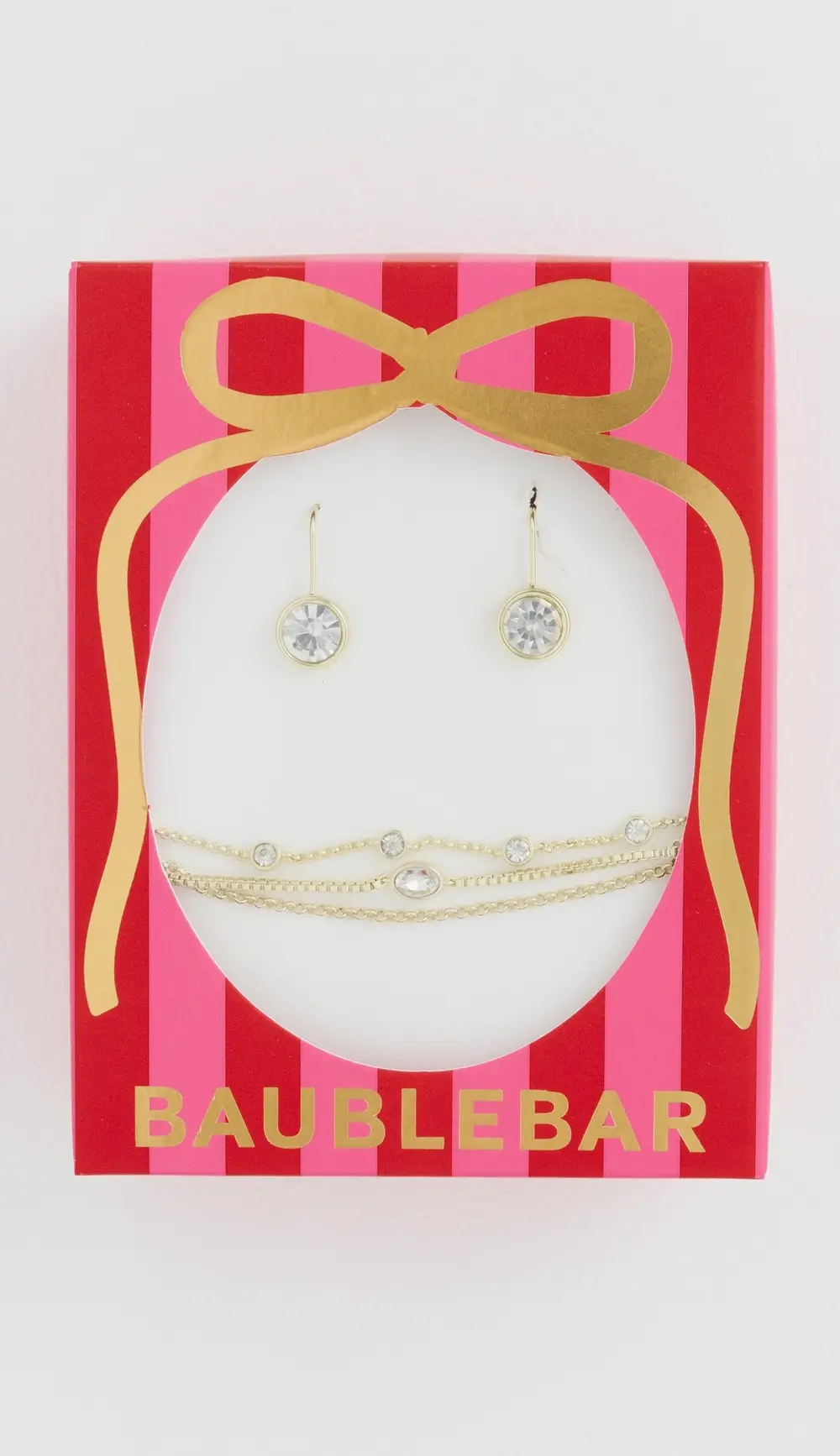 BaubleBar Crystal Earrings and Bracelet Gift Set