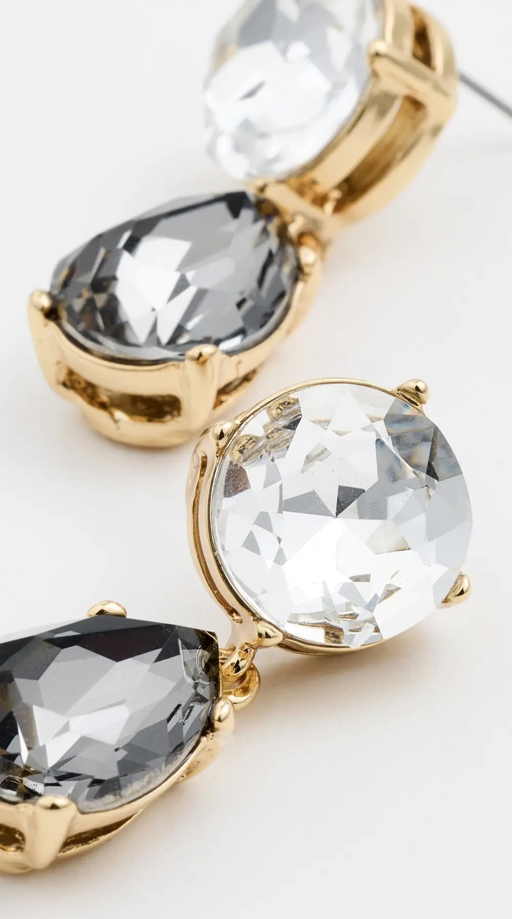 Kenneth Jay Lane Teardrop Bottom Earrings