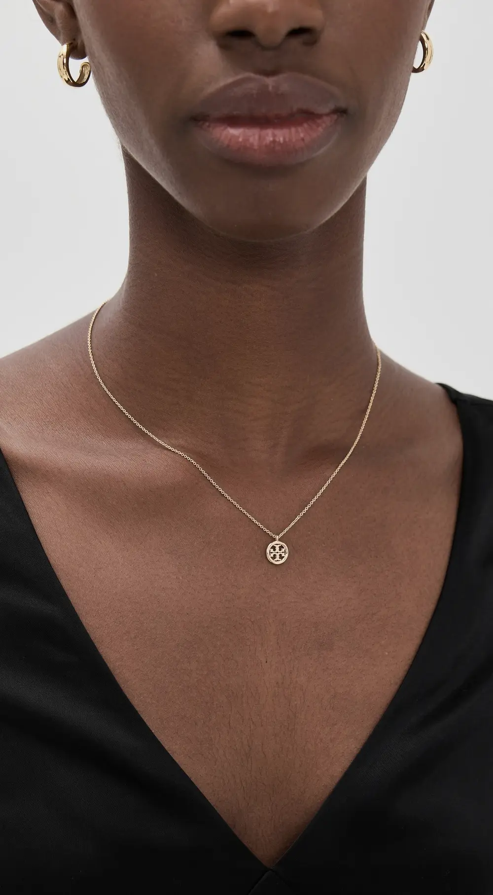 Tory Burch Icon Circle Pendant Necklace