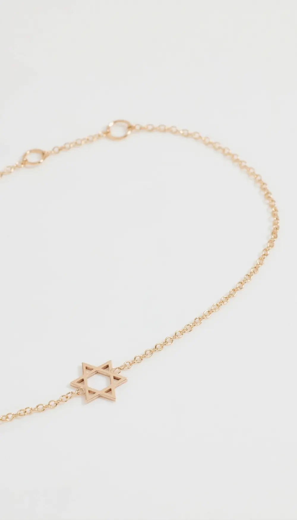 Zoe Chicco 14k Gold Midi Bitty Star of David Bracelet