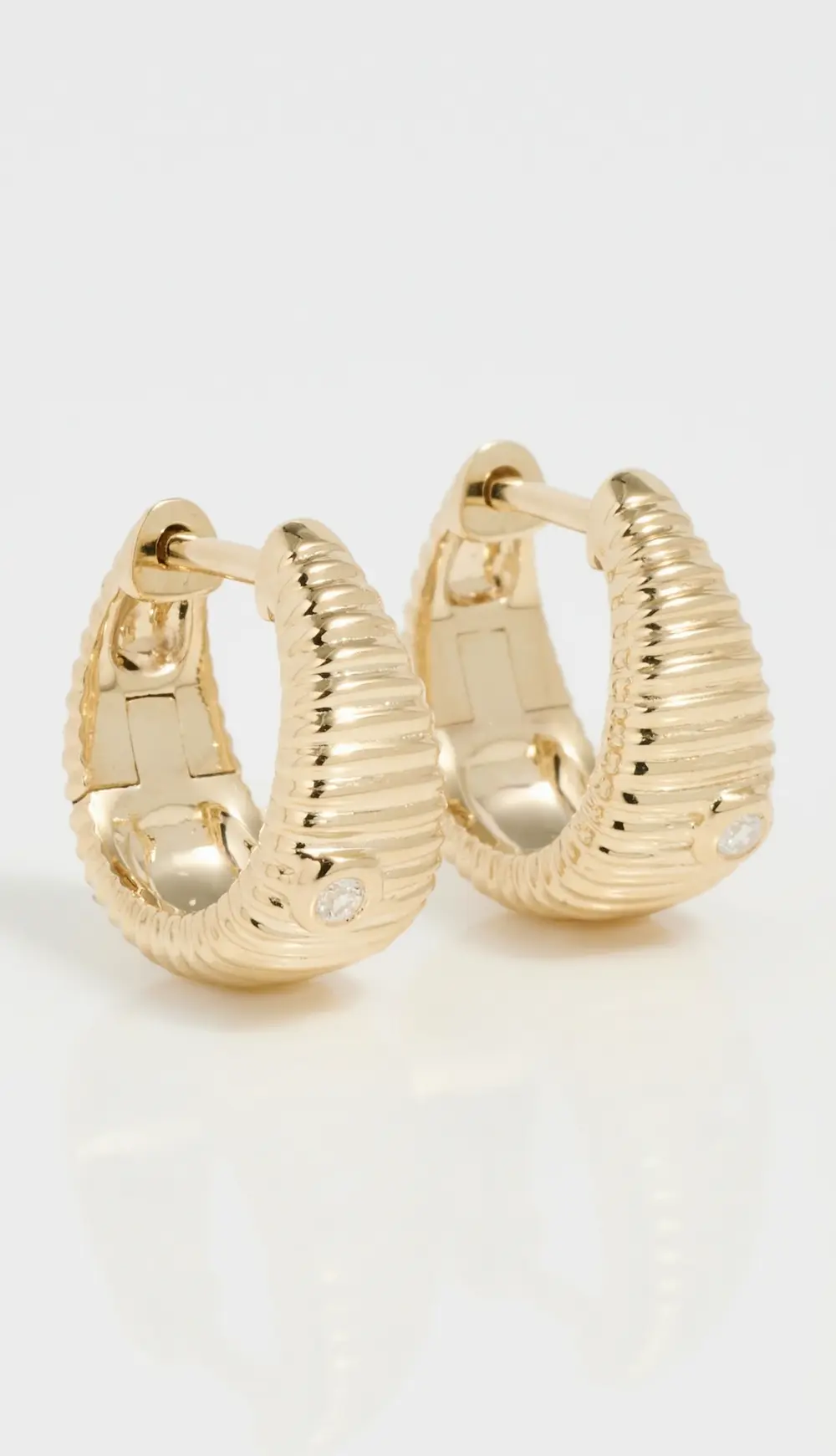 Yvonne Leon Paire De Nanocreoles Berlingot Oj Hoop Earrings
