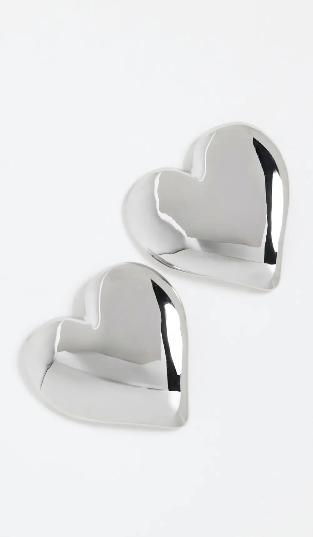 By Adina Eden Puffy Chunky Heart Stud Earrings