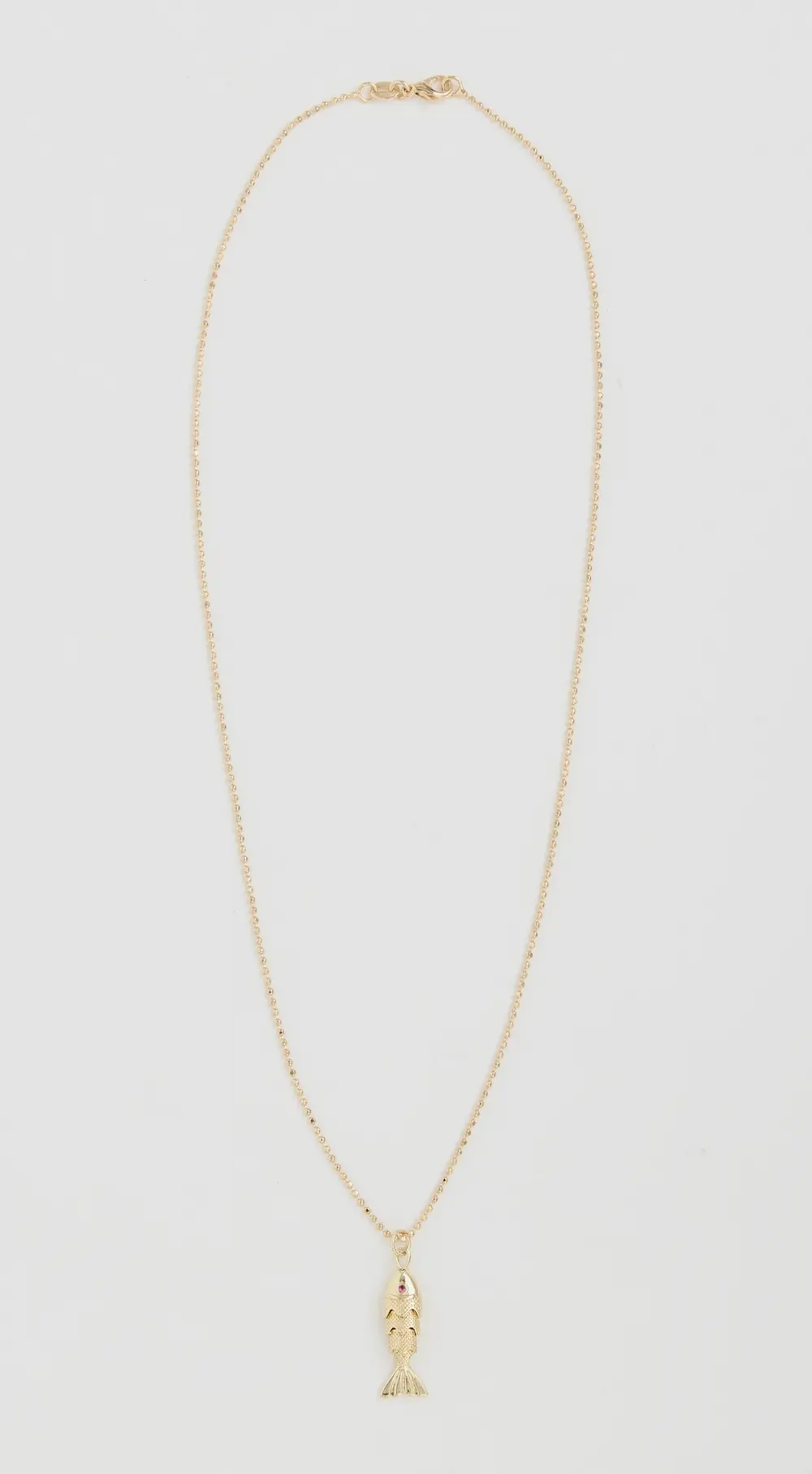 Alexa Leigh Gold Fish Ball Chain Necklace
