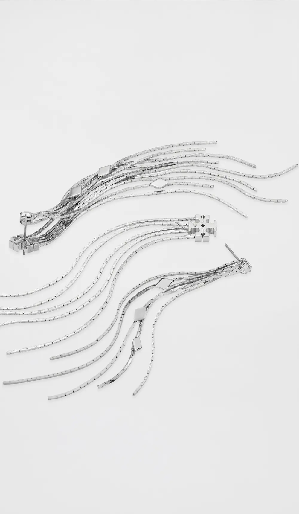 Tory Burch Runway Front Back Chain Earrings