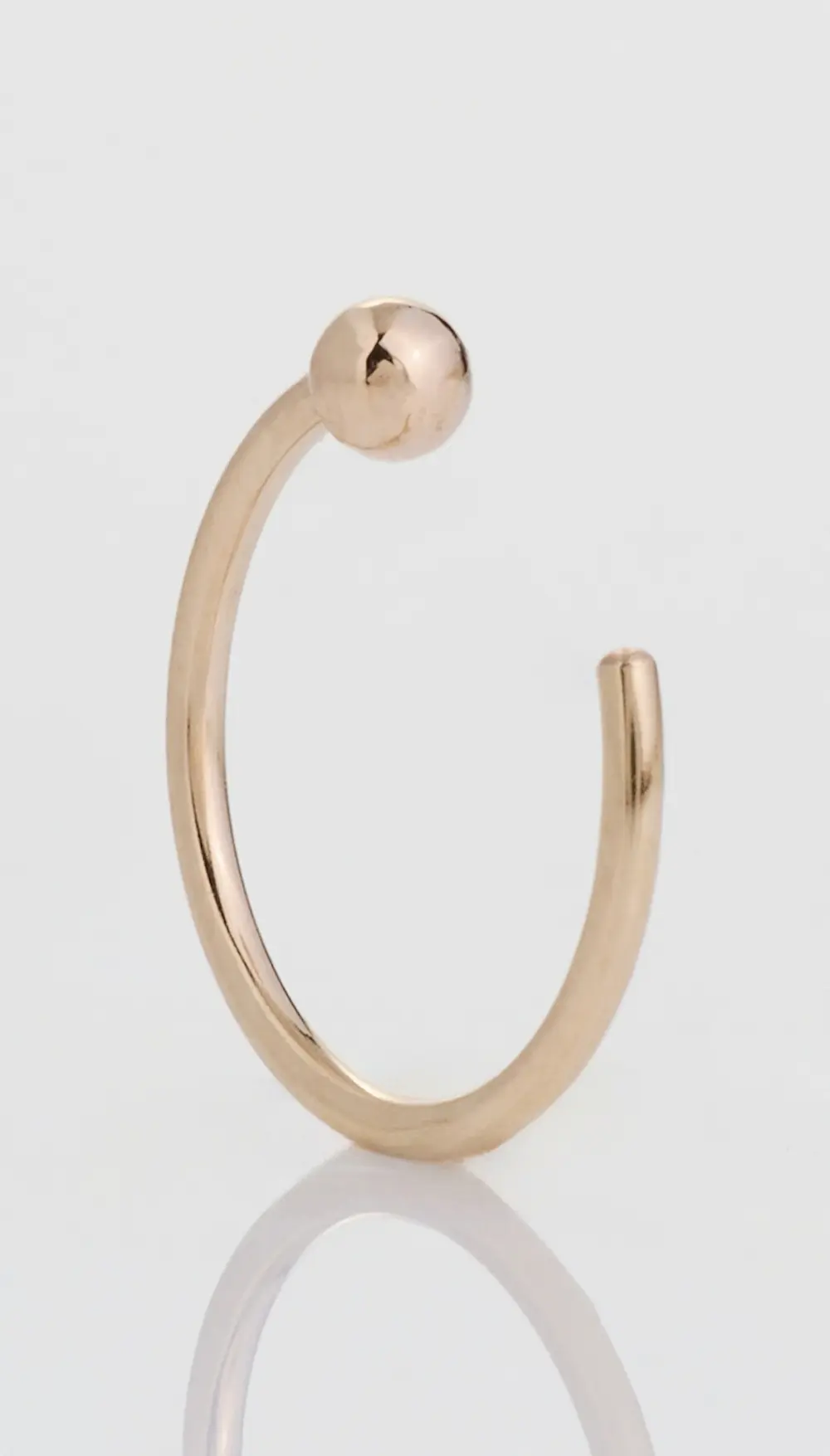 Zoe Chicco 14k Gold Ball Huggie Hoop Single Earring