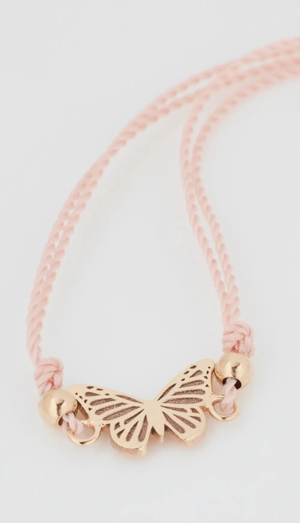 Zoe Chicco 14k Gold Midi Bitty Butterfly Cord Bracelet
