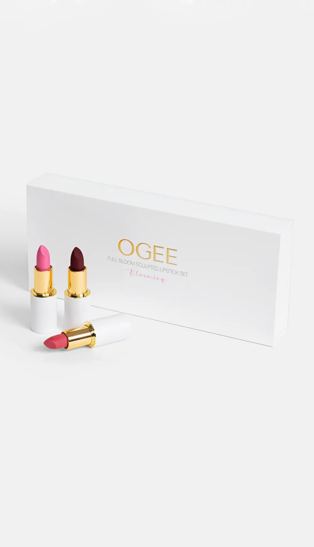 Ogee Full Bloom Sculpted Lipsticks Set
