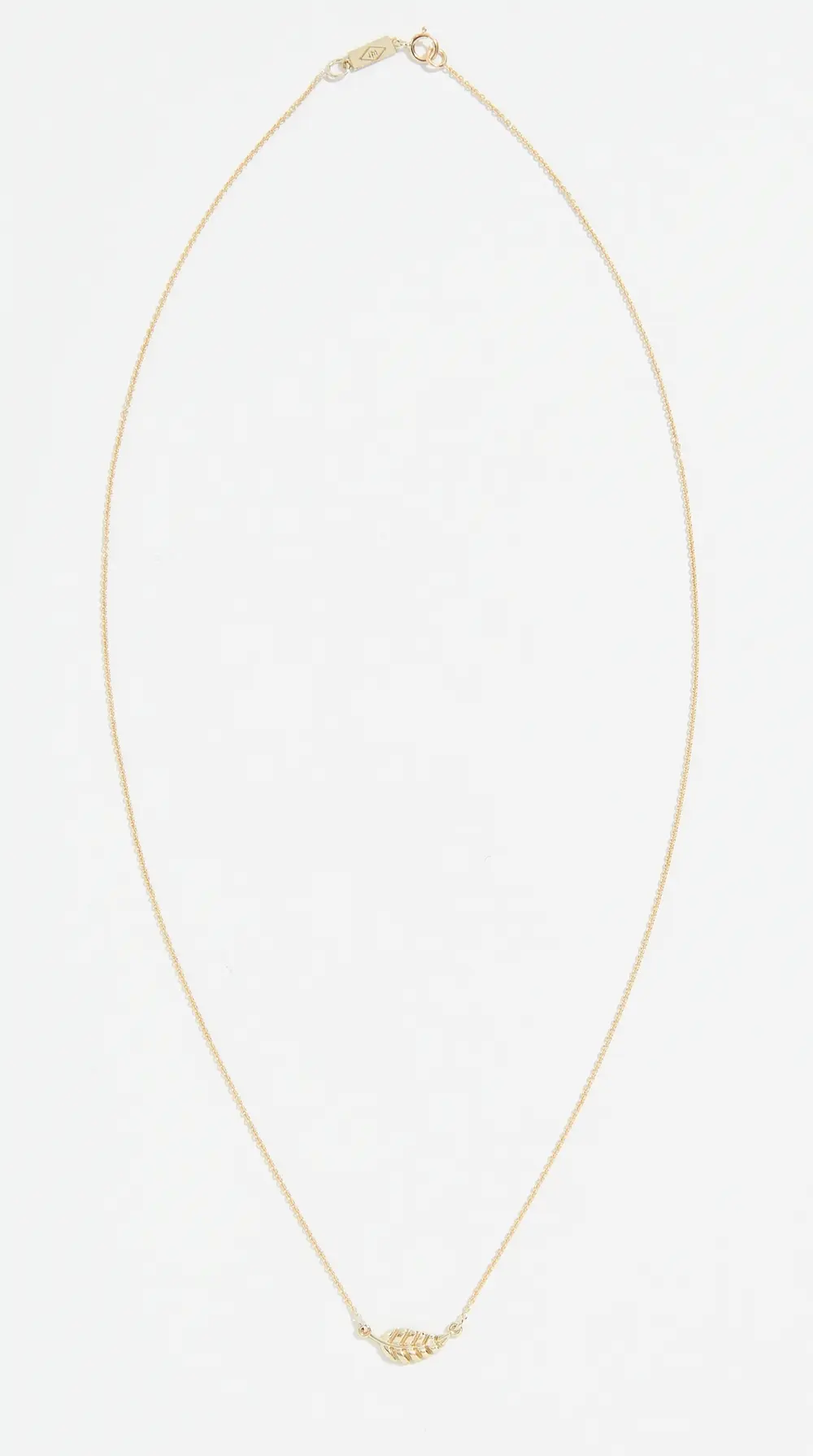 Jennifer Meyer Jewelry 18k Gold Mini Leaf Necklace