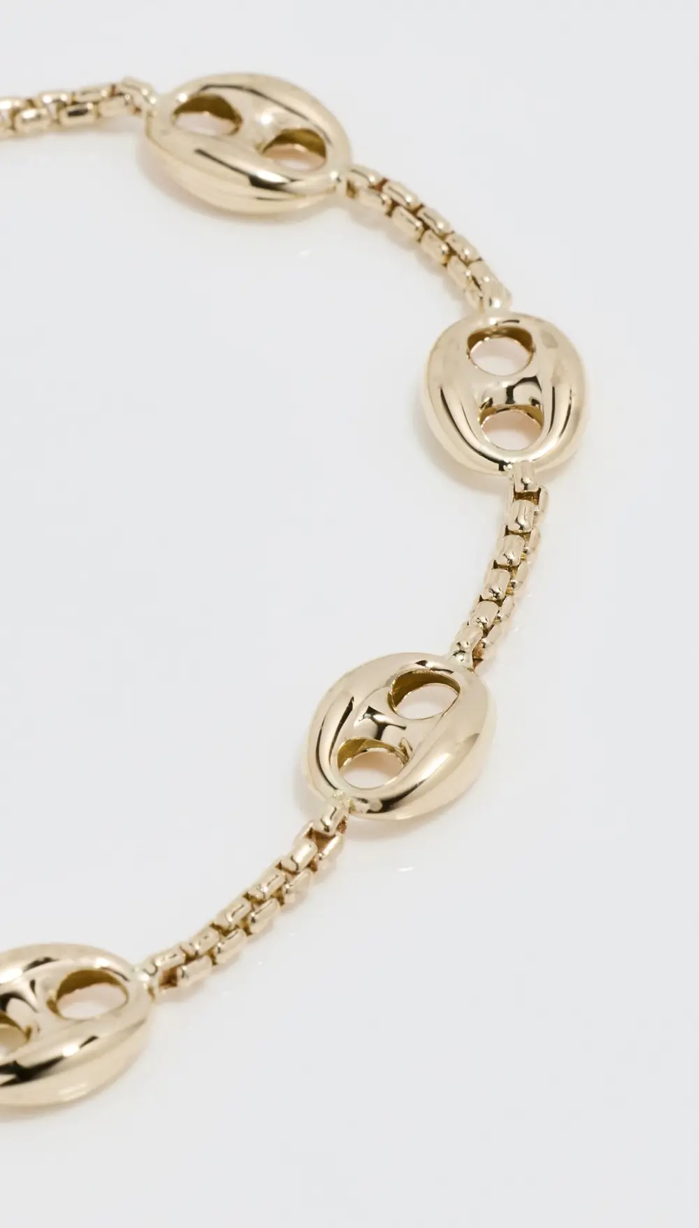 Zoe Chicco 14k Gold Large Mariner Link Station Bracelet
