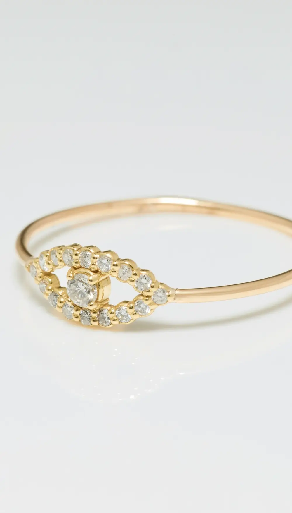 Jennifer Meyer Jewelry Mini Open Evil Eye Ring