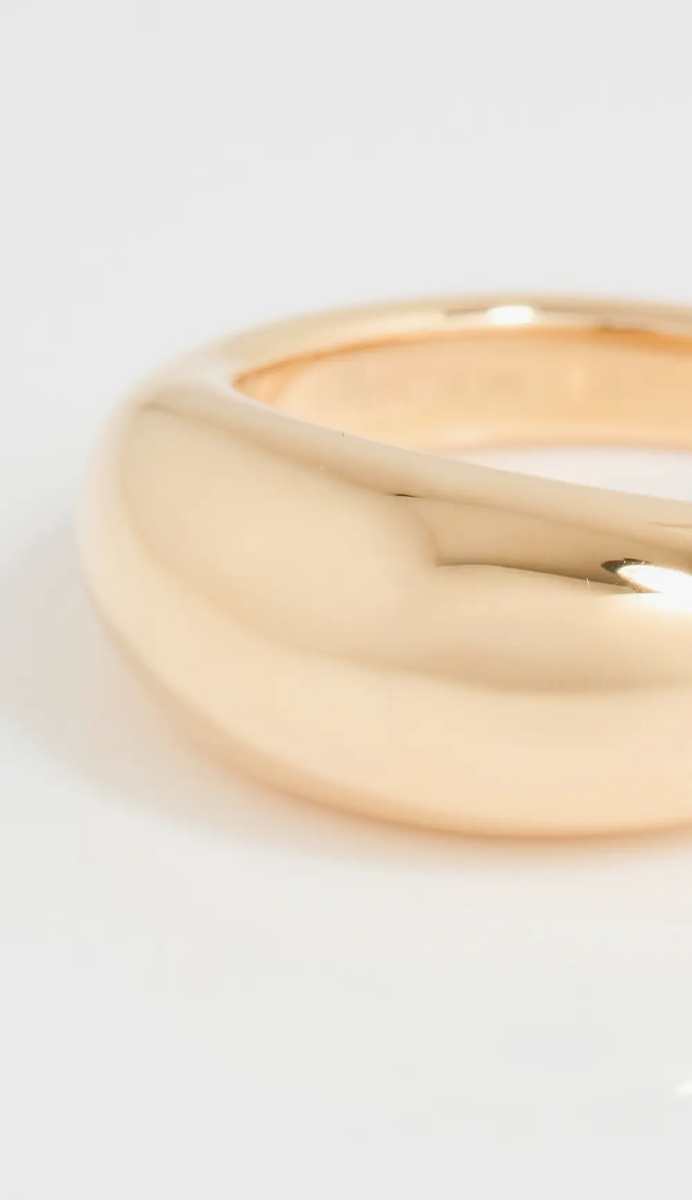 EF Collection 14k Gold Jumbo Dome Ring