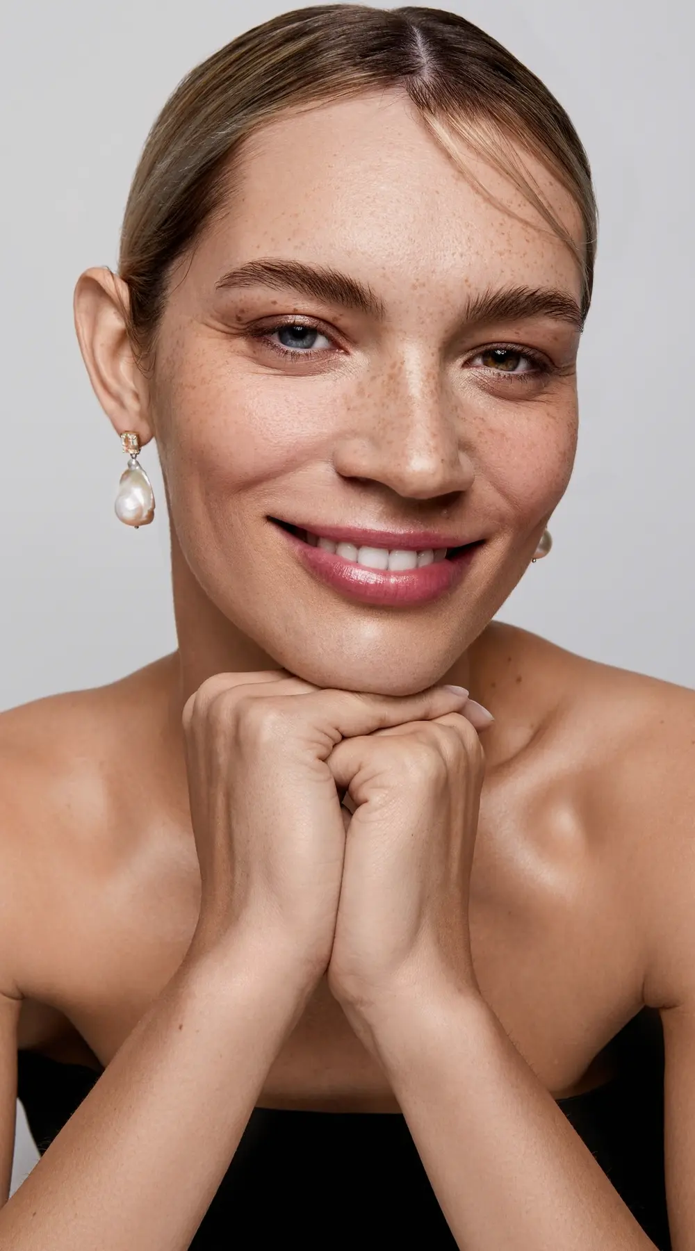 Mateo 14k Green Amethyst and Baroque Pearl Drop Earrings