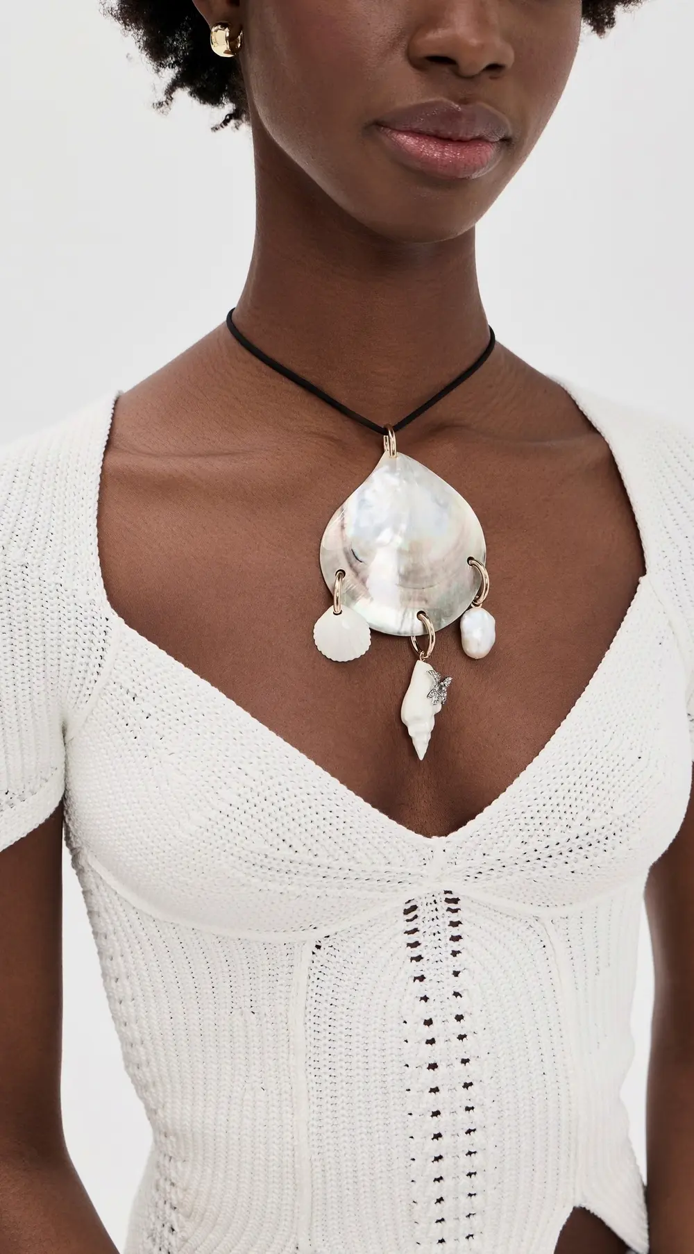 Tory Burch Shell Pendant Necklace